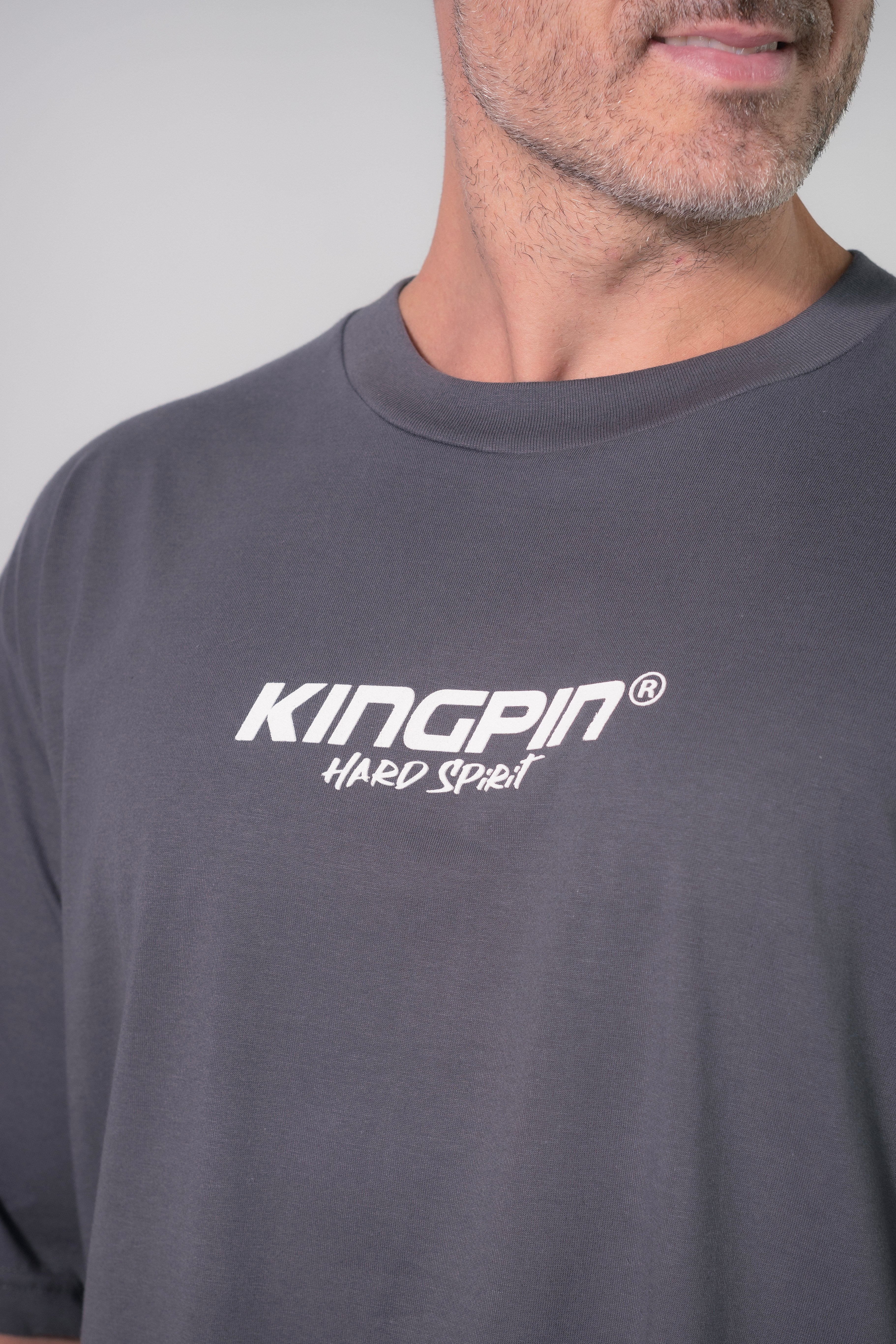 Kingpin Men's Relax Gray T-Shirt - Comfortable Casual Wear for Everyday Outfits & Street Style Fashion