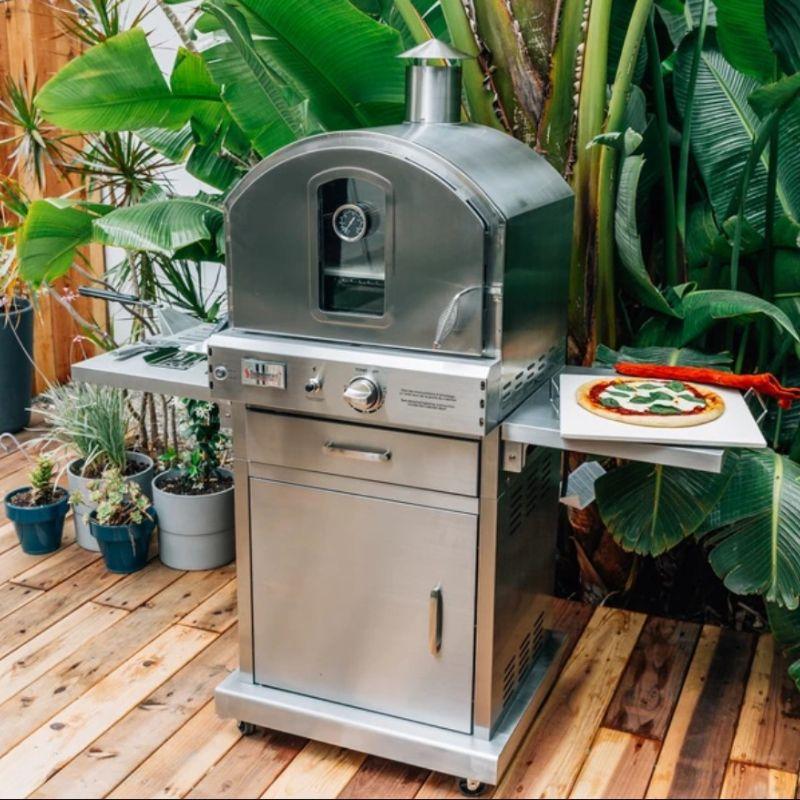 Summerset Outdoor LP/NG Freestanding Pizza Oven - Portable Gas Pizza Maker for Backyard, Patio & Camping - Perfect for Outdoor Cooking & Entertaining
