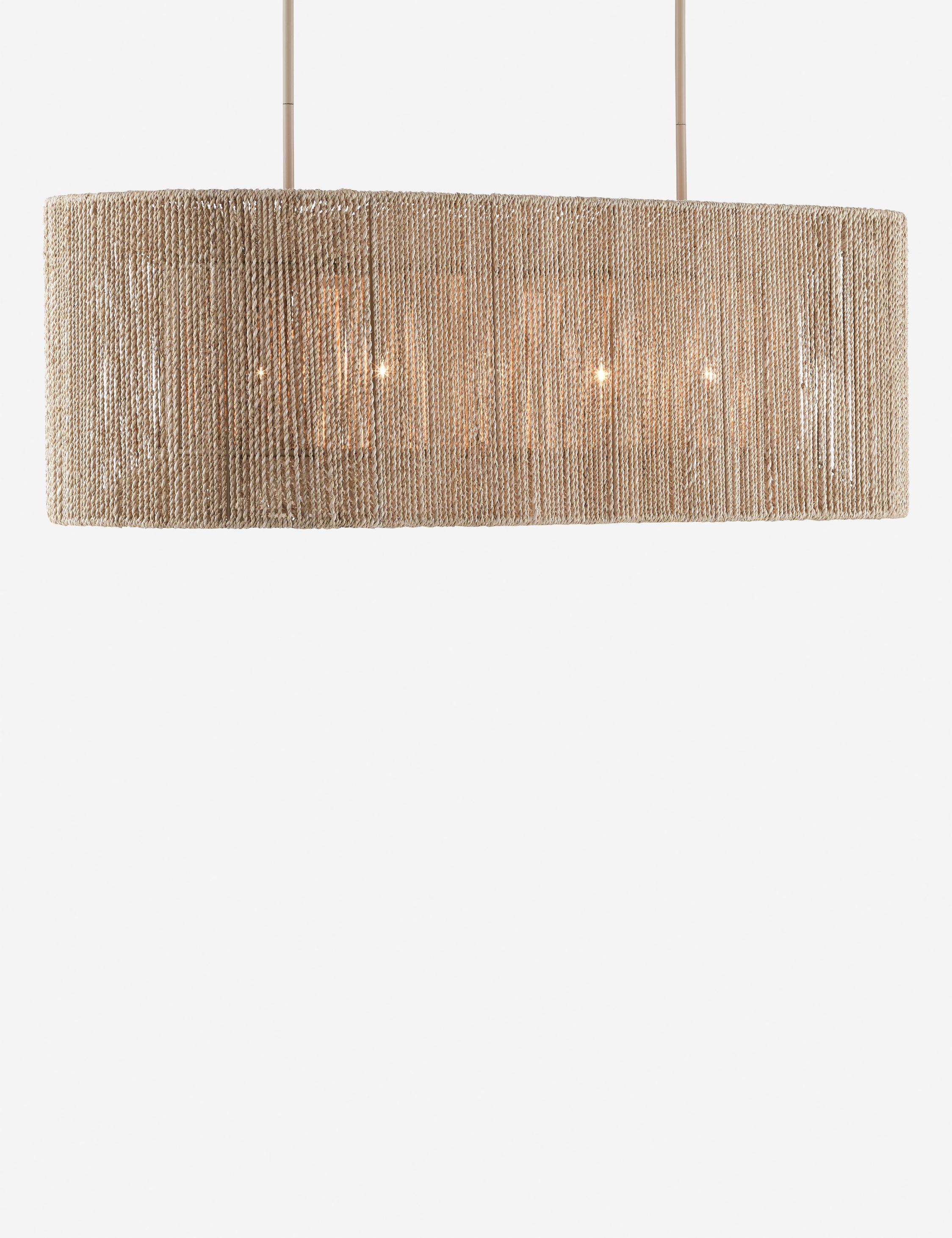Bartlett Linear Chandelier - Modern 6-Light LED Pendant Lighting Fixture for Dining Room, Kitchen Island & Entryway