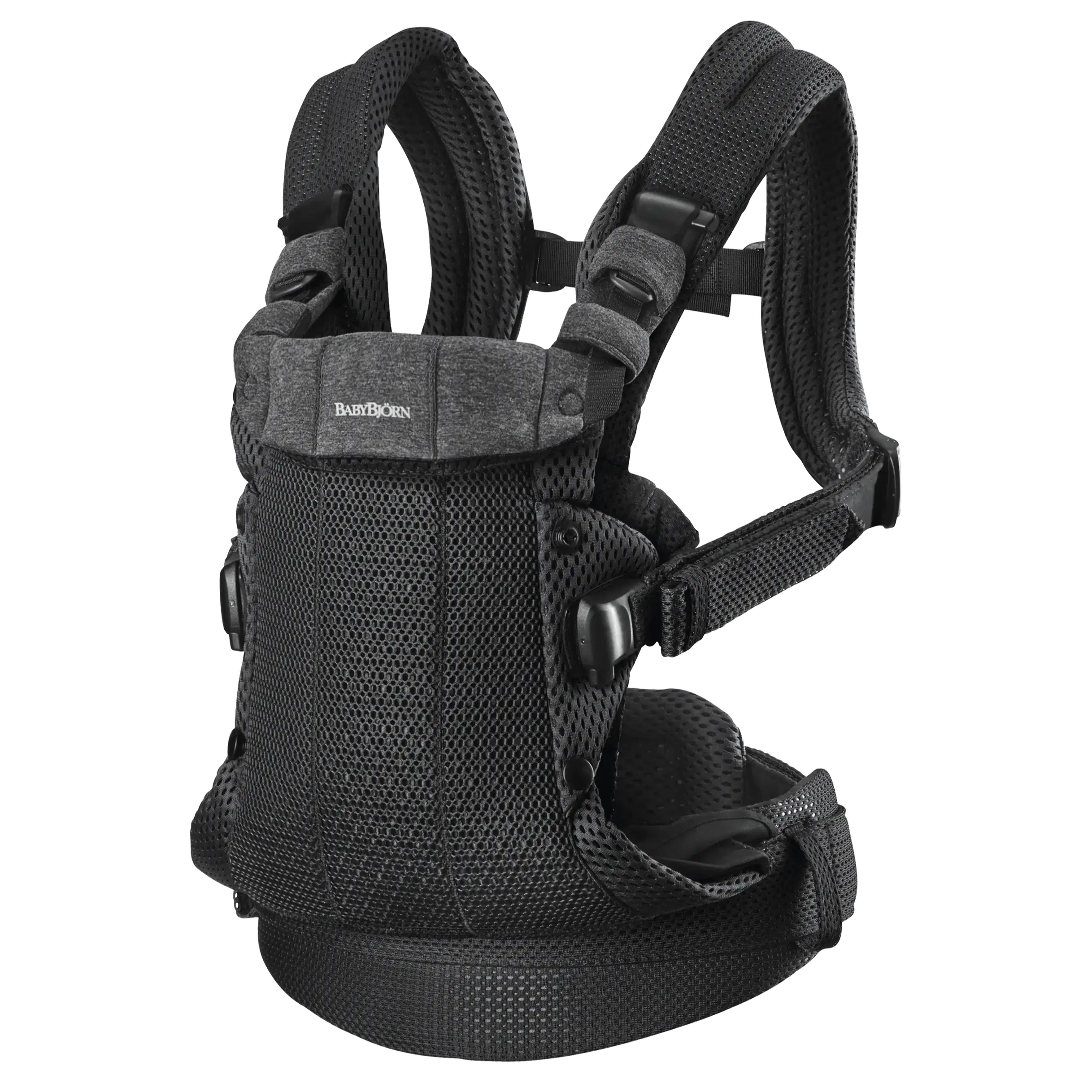 Baby Bjorn Baby Carrier Harmony - Black 3D Mesh Ergonomic Infant Carrier for Newborn to Toddler | Hands-Free Baby Wearing for Parents, Hiking, Shopping & Daily Use
