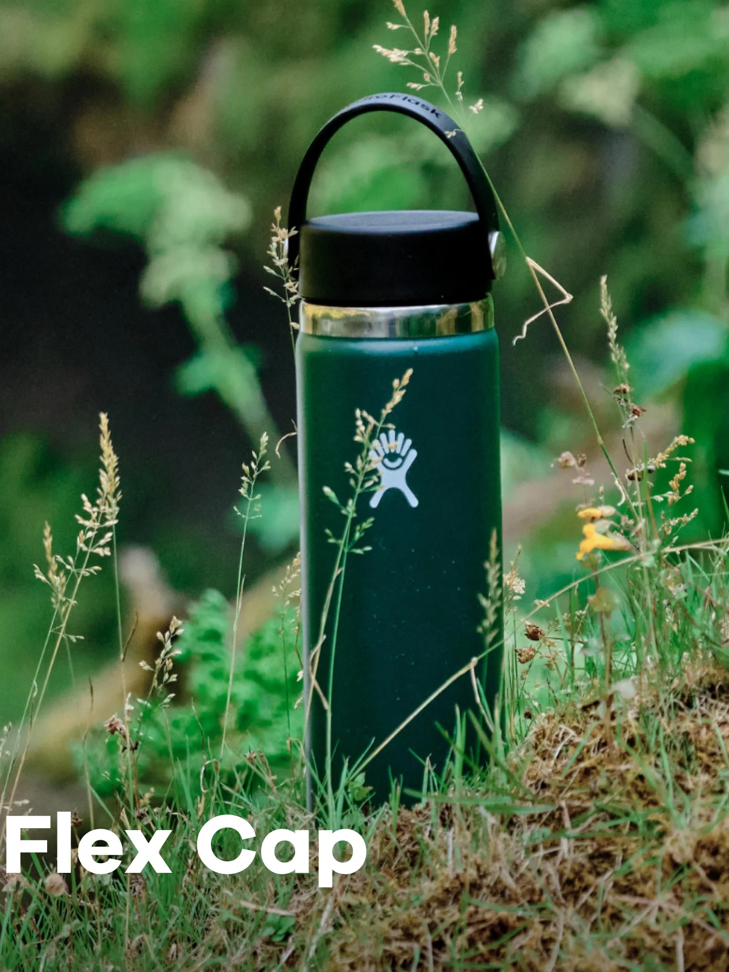 Hydro Flask 32oz Wide Mouth Water Bottle with Flex Cap - Vacuum Insulated Stainless Steel Thermos for Hot & Cold Drinks - Perfect for Hiking, Camping, Gym and Outdoor Activities (Birch Color)