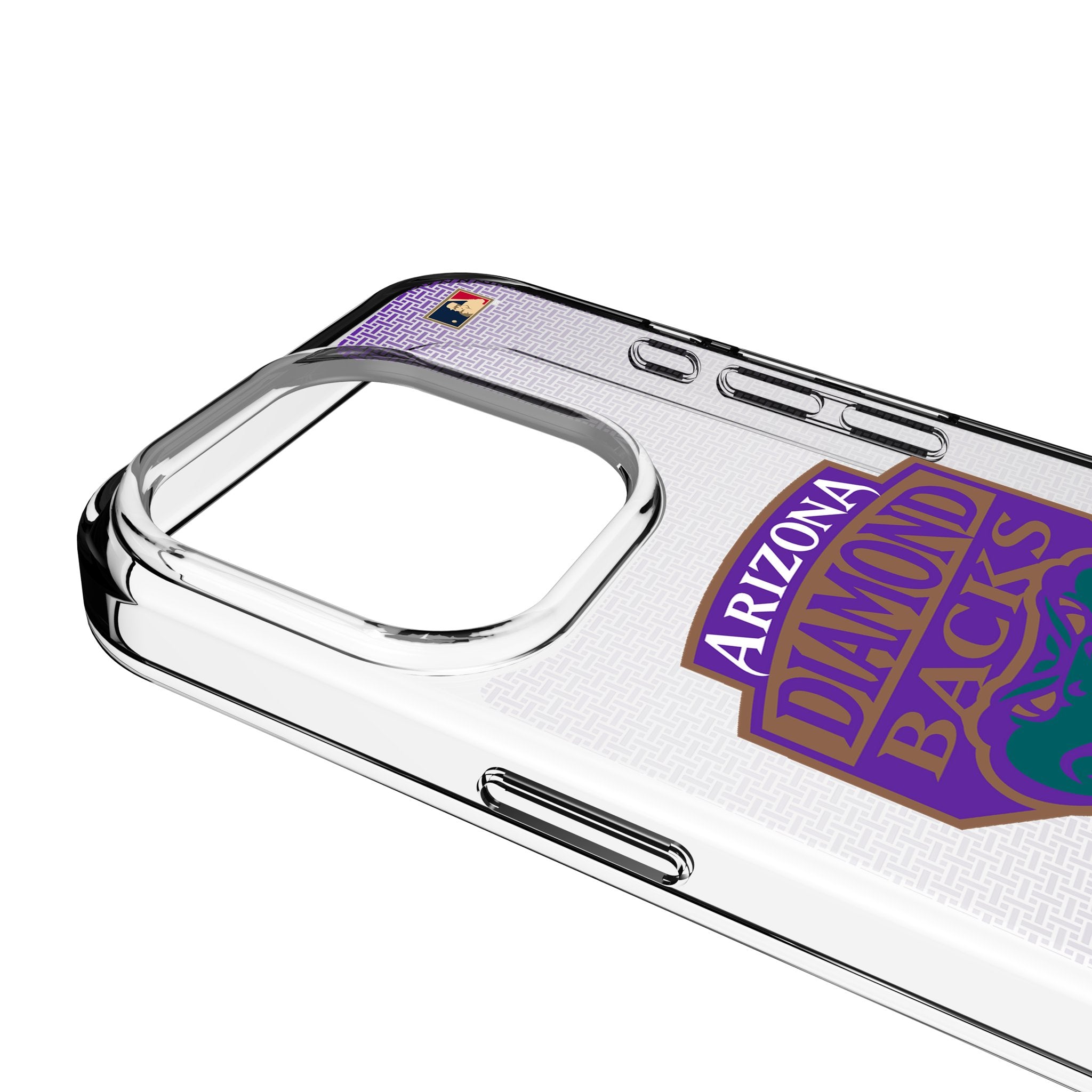 Arizona Diamondbacks 1999-2006 Cooperstown Collection Linen Clear Phone Case for Apple iPhone - Perfect for Baseball Fans & Game Days