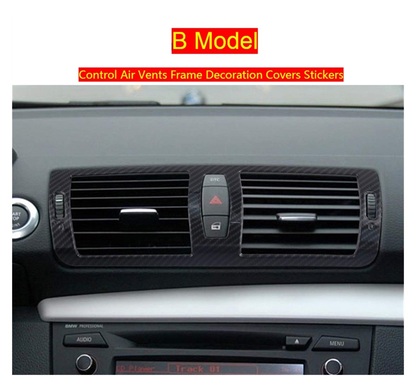 Premium Carbon Fiber Interior Door Handle Covers & Decals for BMW 1 Series E81 - Stylish Car Accessories (Black Carbon Fiber) - Upgrade Your BMW Interior for Luxury & Sporty Look