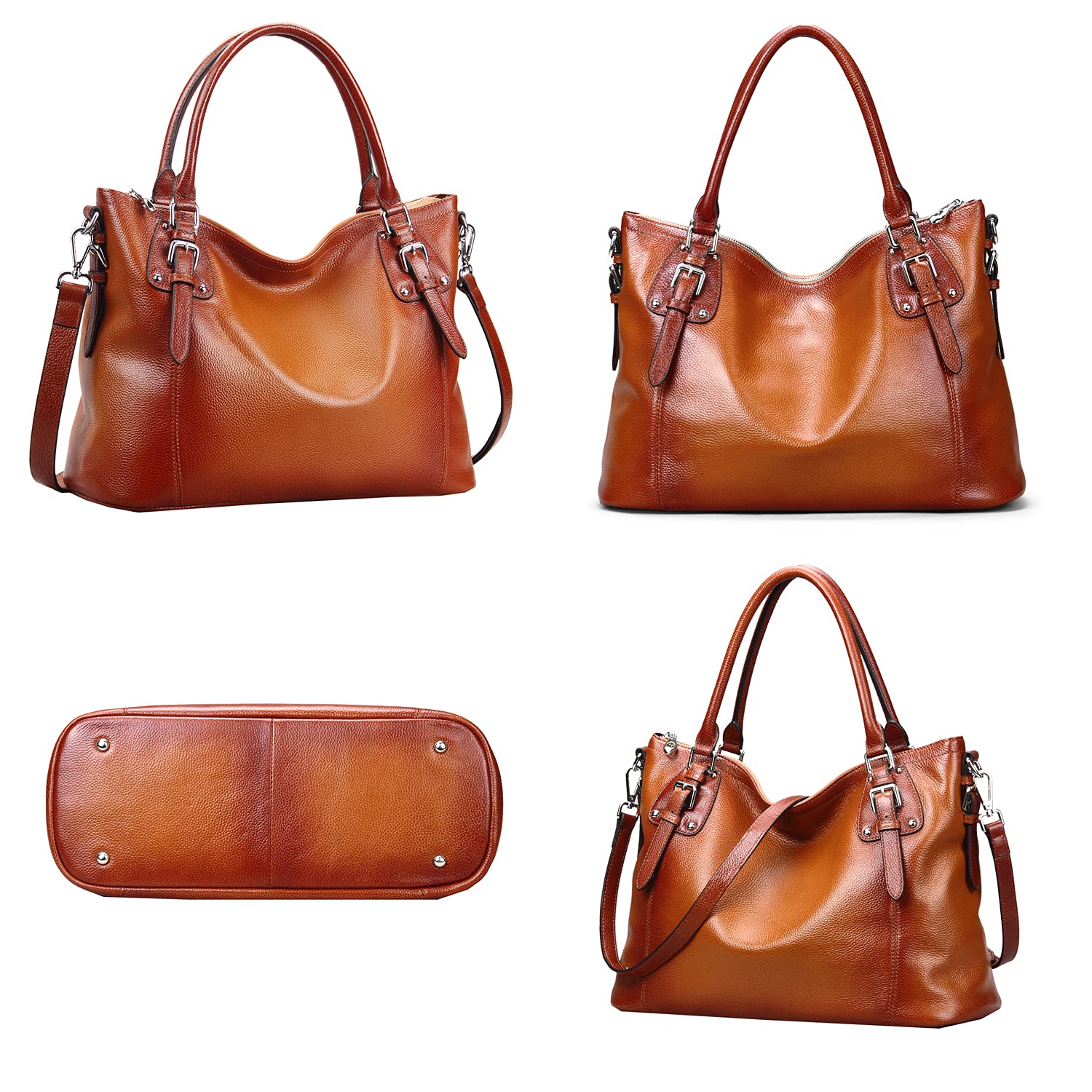 Genuine Leather Purses & Handbags for Women - Tote, Shoulder Bag, Satchel, Top Handle & Crossbody Purse - Perfect for Work, Travel & Everyday Use