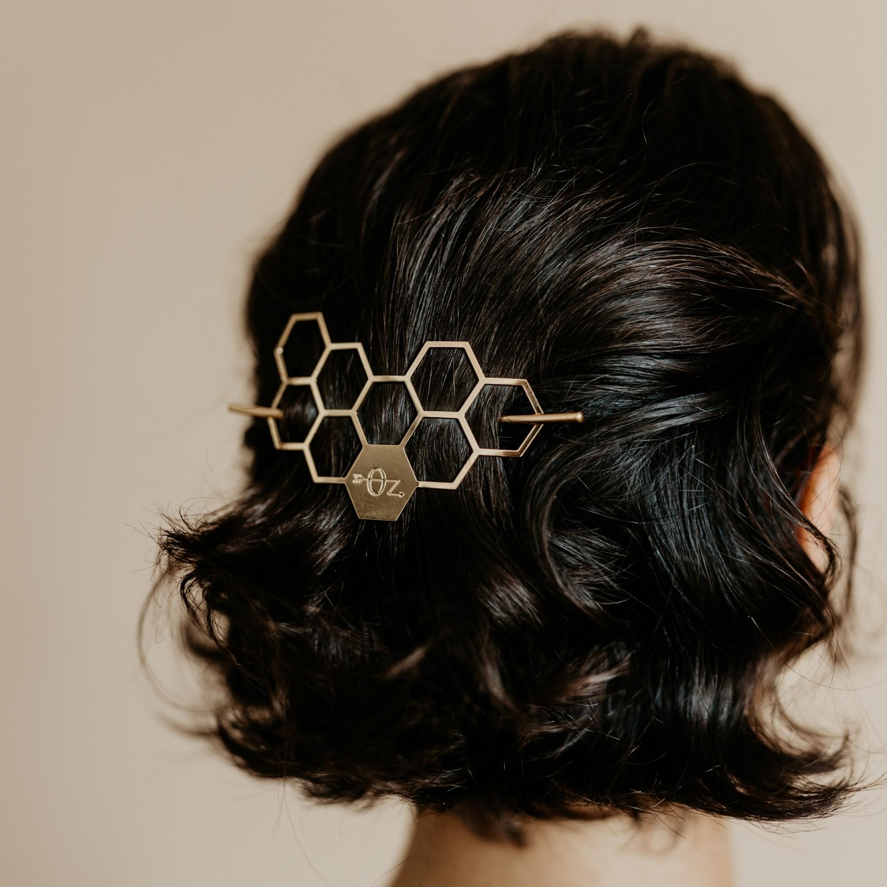 Maya Gold Hair Clip - Elegant Hair Accessory for Women, Girls - Perfect for Weddings, Parties & Everyday Style
