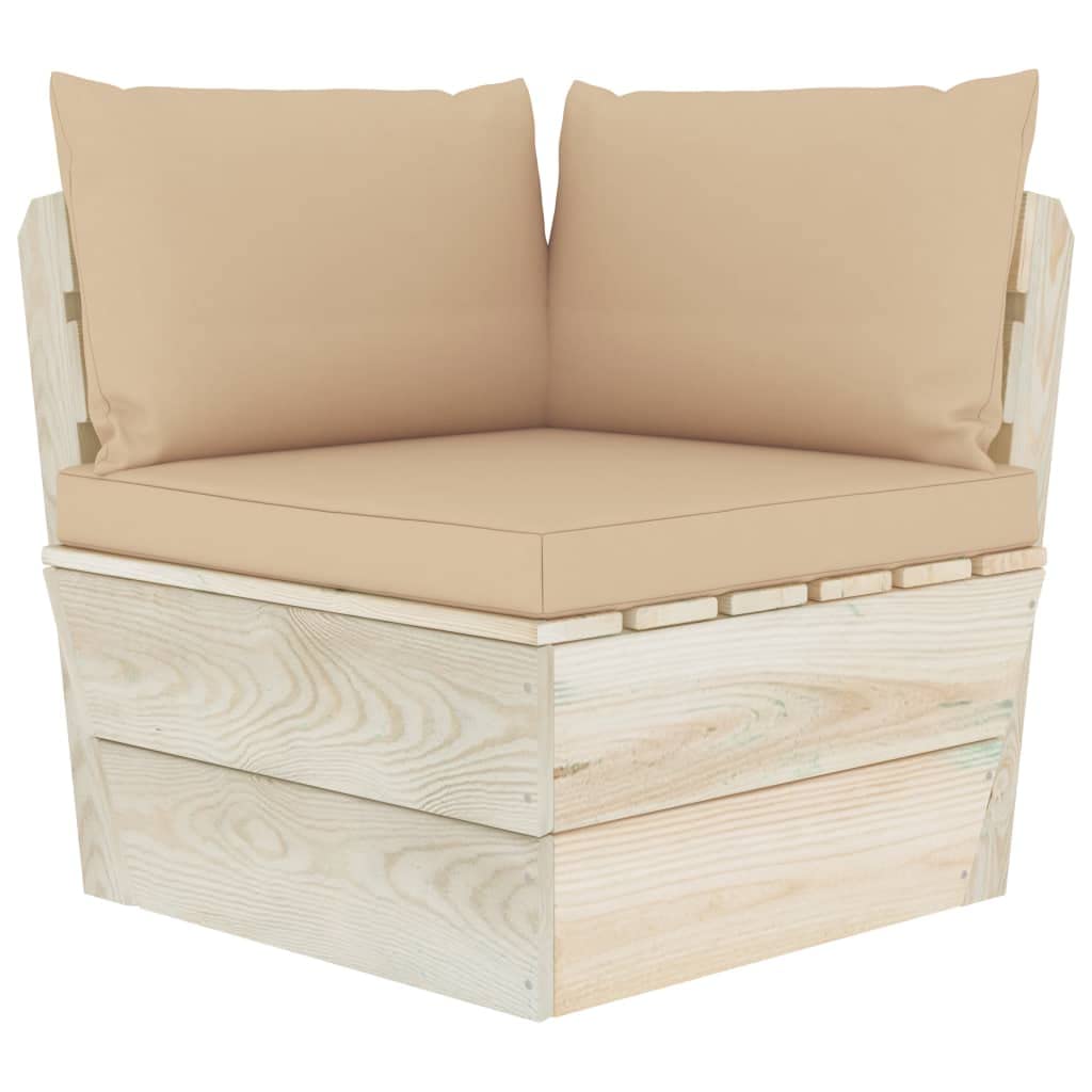 Premium 3-Piece Pallet Sofa Cushion Set - Waterproof Outdoor Patio Furniture Cushions for Chairs & Loungers - Soft Beige Fabric - Perfect for Backyard, Deck & Poolside Relaxation
