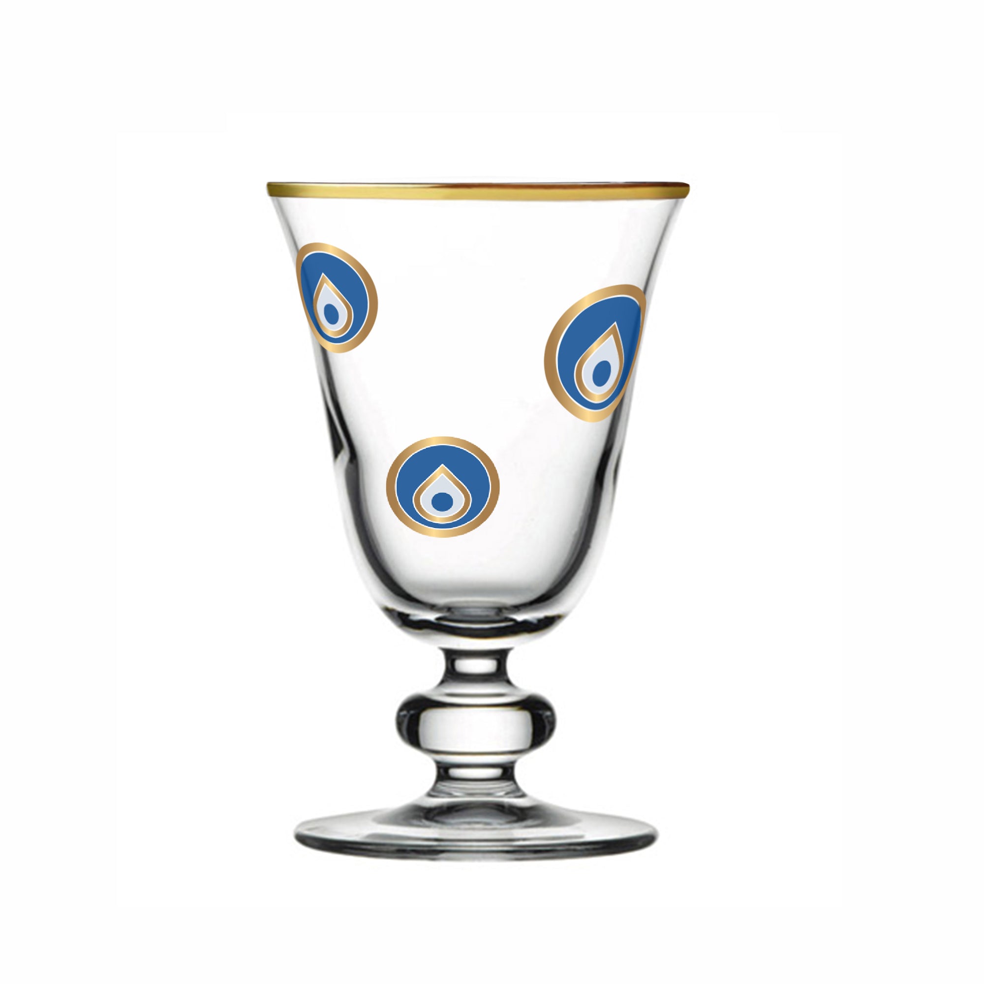Dimlaj 6-Piece Goblet Stem Charms Set in Gold - Perfect for Wedding Decor, Bridal Shower Favors, and DIY Glassware Embellishments