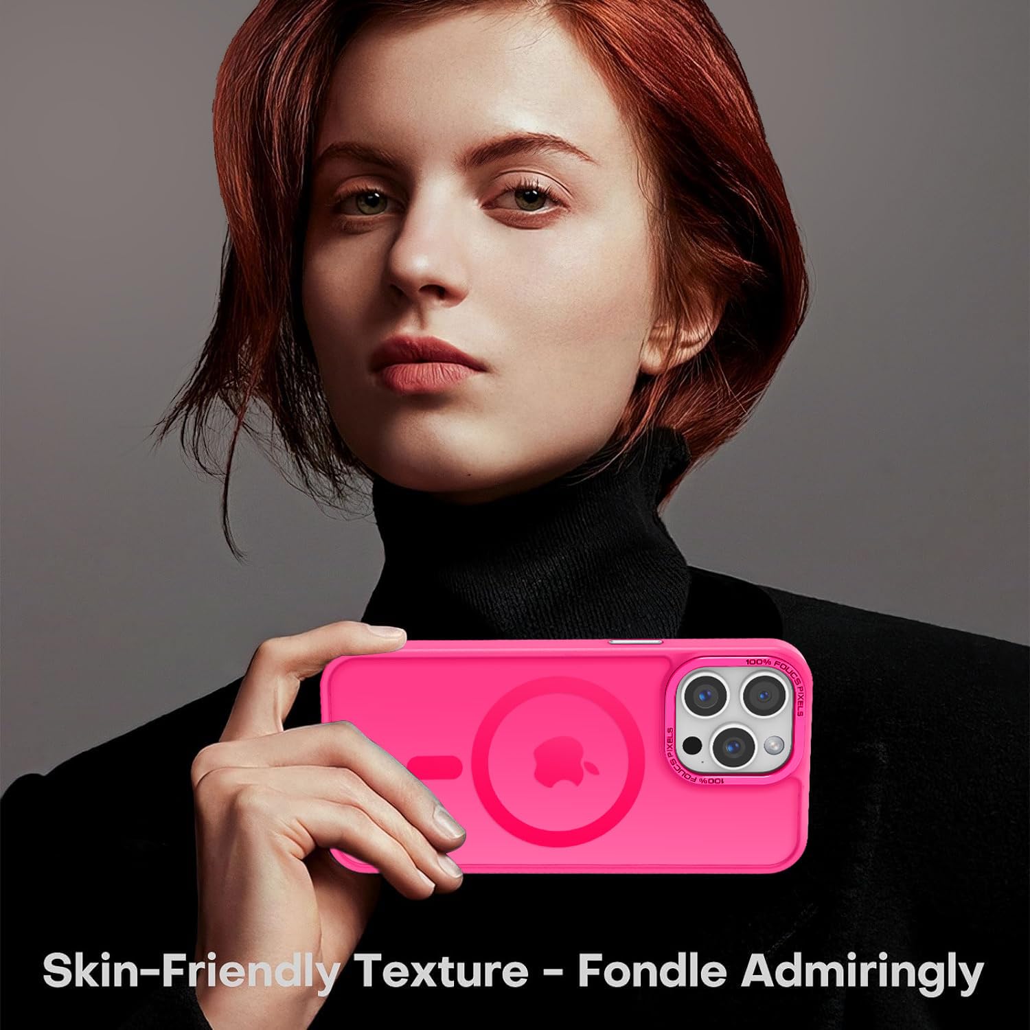 Upgraded Magnetic iPhone 15 Pro Max Case with Magsafe Compatibility | Military-Grade Protection | Slim Translucent Design | Hot Pink | Perfect for Everyday Use, Travel & Outdoor Activities