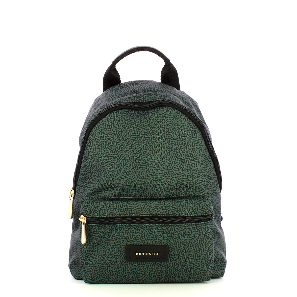 Borbonese Small Peltro Backpack 224069J47 - Stylish Leather Backpack for Women, Perfect for Work, Travel & Everyday Use