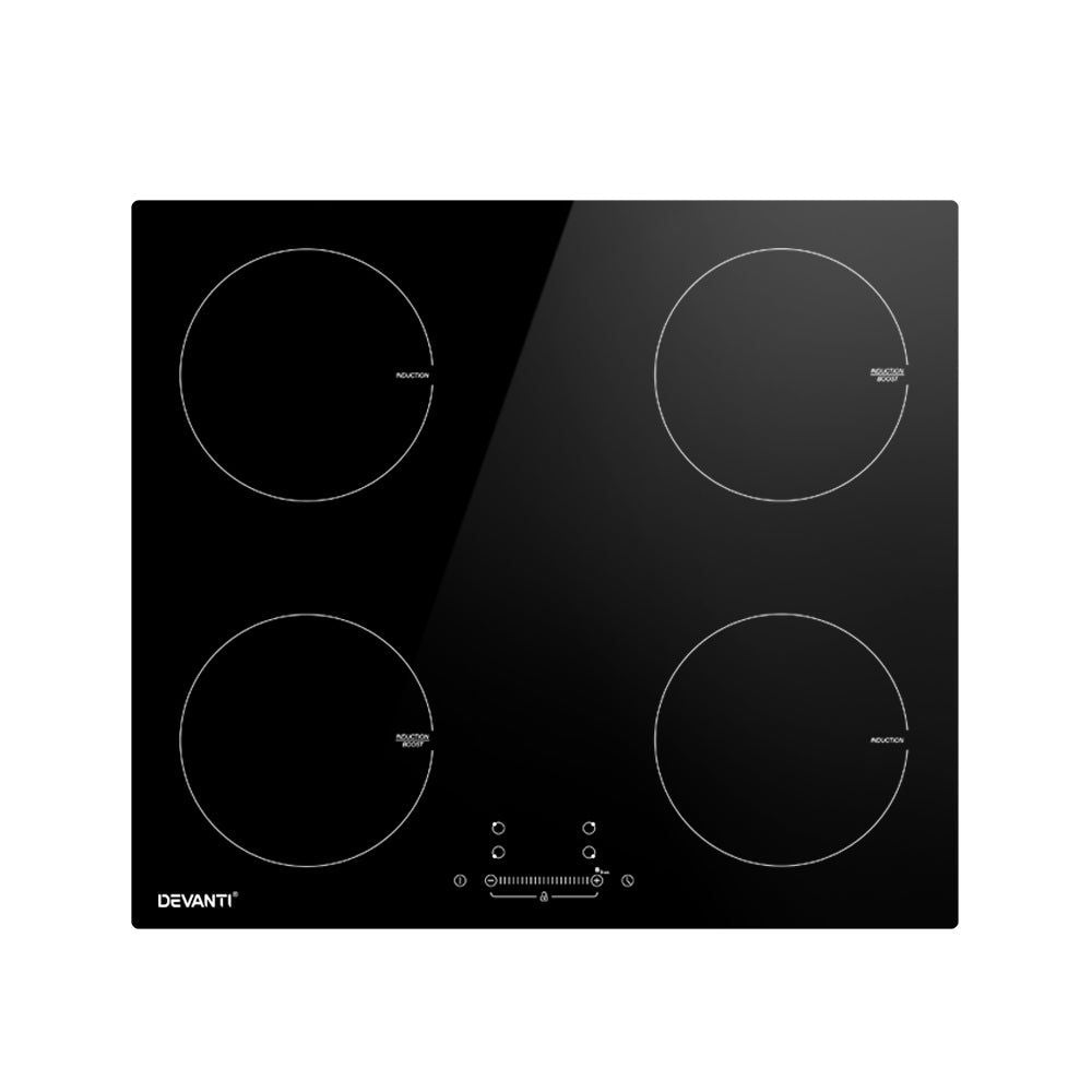 60cm Electric Induction Cooktop with 4 Ceramic Zones - Fast Heating Stove for Home & Commercial Kitchens | Perfect for Boiling, Frying & Cooking Large Meals