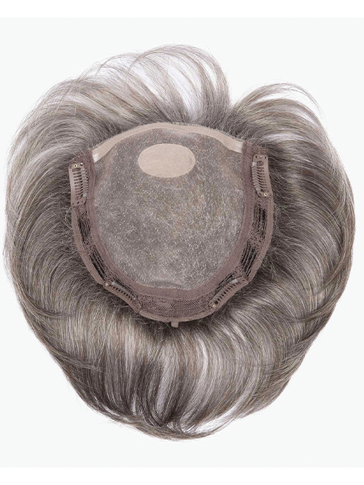 Best Synthetic Hair Topper for Women - Natural Looking Mono Top Power Hairpiece for Thinning Hair - Perfect for Daily Wear, Parties & Special Occasions