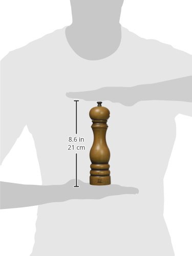 Peugeot Paris Antique Manual Pepper Mill - Adjustable Coarseness, Premium Beechwood, 8.5 Inch - Perfect for Kitchen, Dining Table & Gourmet Cooking