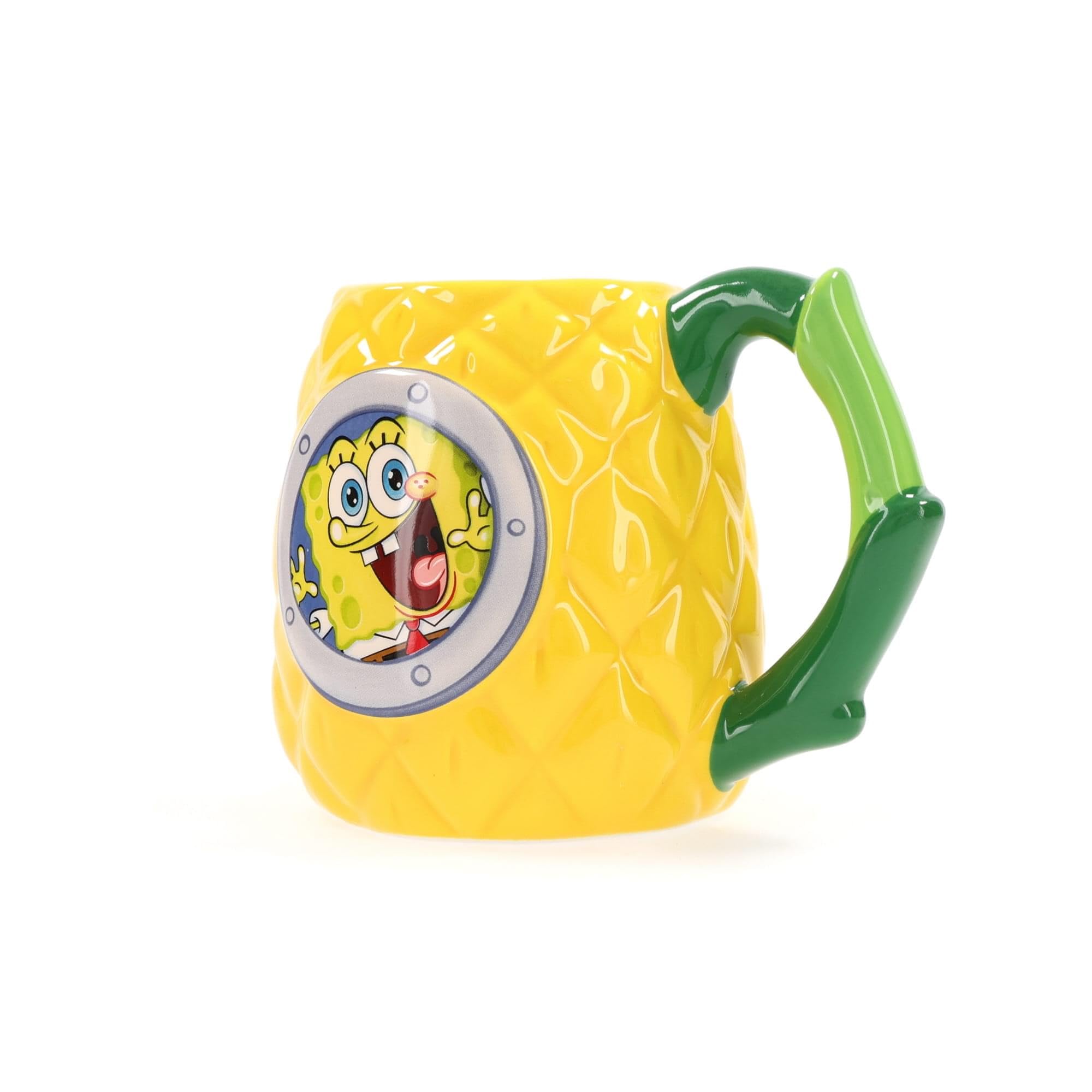 SpongeBob Pineapple House 3D Sculpted Ceramic Mug - 20oz Funny Cartoon Coffee Cup for Fans - Perfect for Home, Office & Gifts