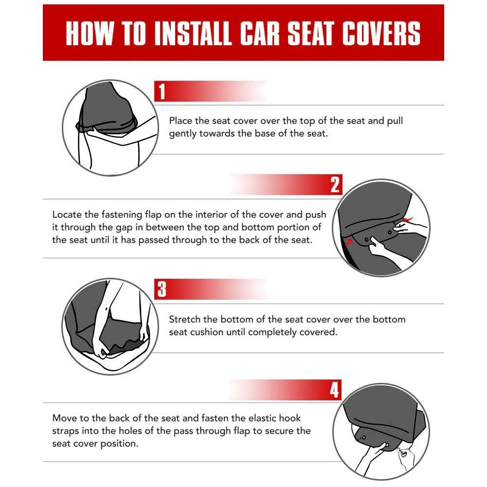 JEOCODY 13-Piece Universal Car Seat Covers Set with Horse Print Design - Includes Stretchy Steering Wheel Cover, Floor Mats & Seat Belt Covers - Durable Car Interior Accessories for Men & Women - Perfect for SUVs, Trucks & Sedans
