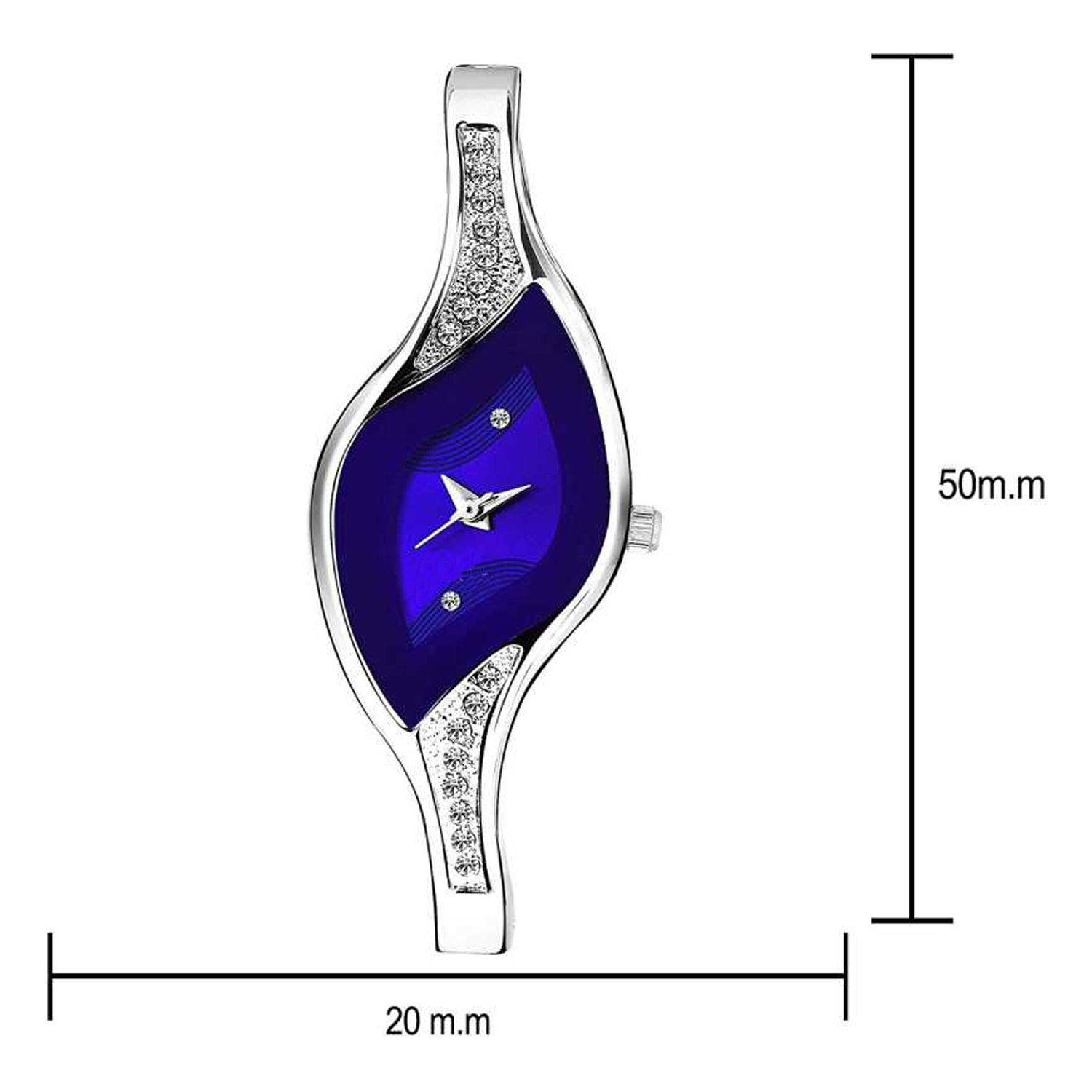 Shopoholic Analogue Blue Dial Women's Watch (S-334) - Stylish Fashion Accessory for Everyday Wear, Office & Casual Outfits
