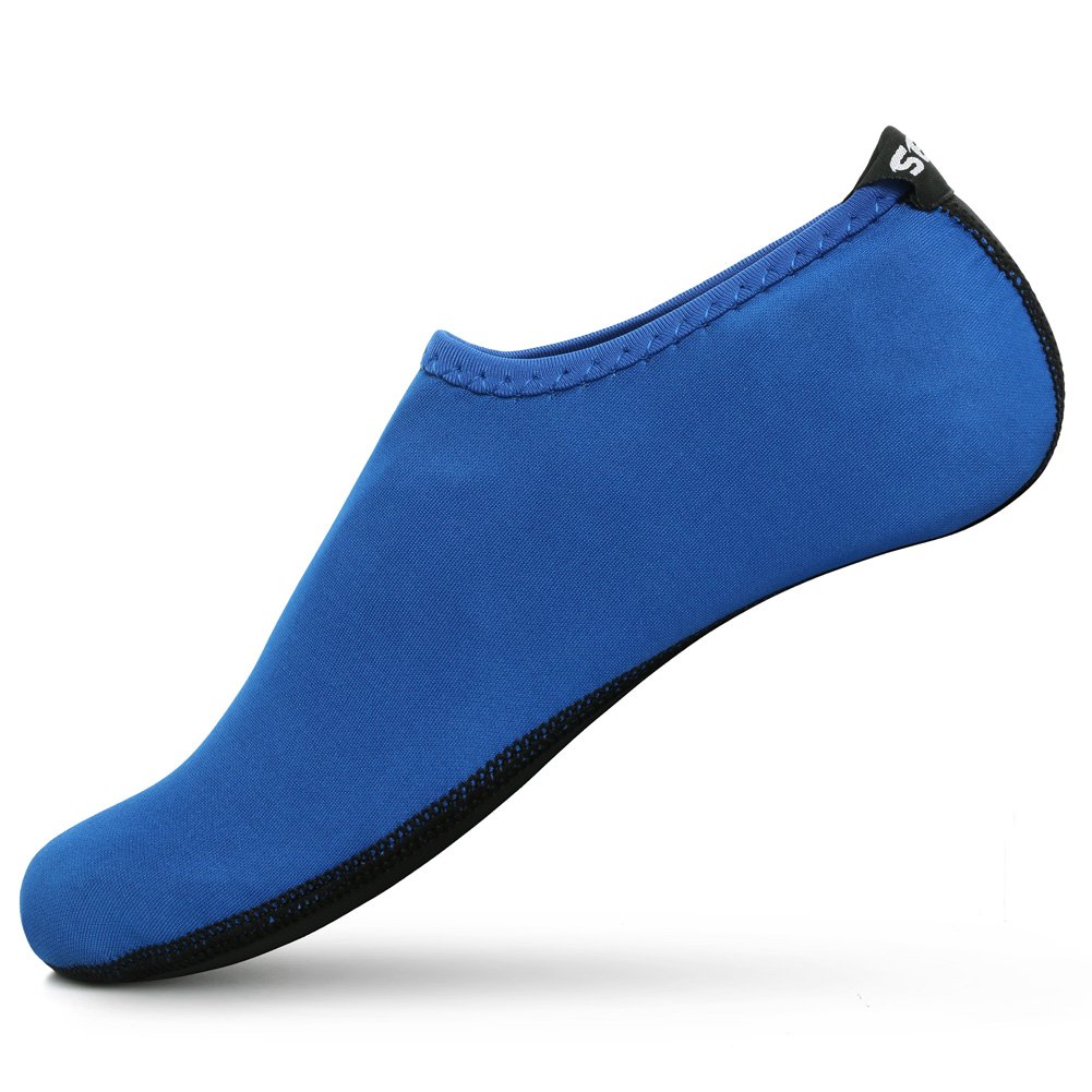 SENFI Unisex Water Shoes Barefoot Aqua Socks for Swimming Pool, Beach, Water Aerobics, Yoga & Outdoor Activities - Lightweight Quick-Dry Skin Shoes for Men and Women