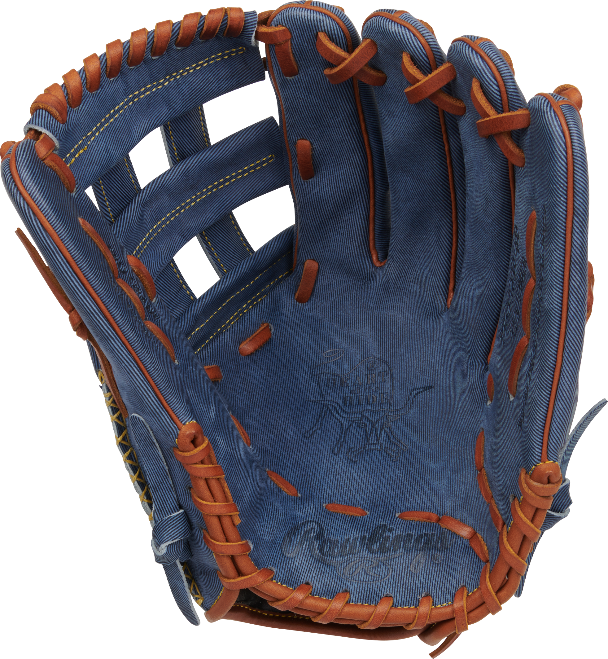 Rawlings Heart of the Hide Pro Denim Series PRO3039 6D Outfield Baseball Glove 12.75