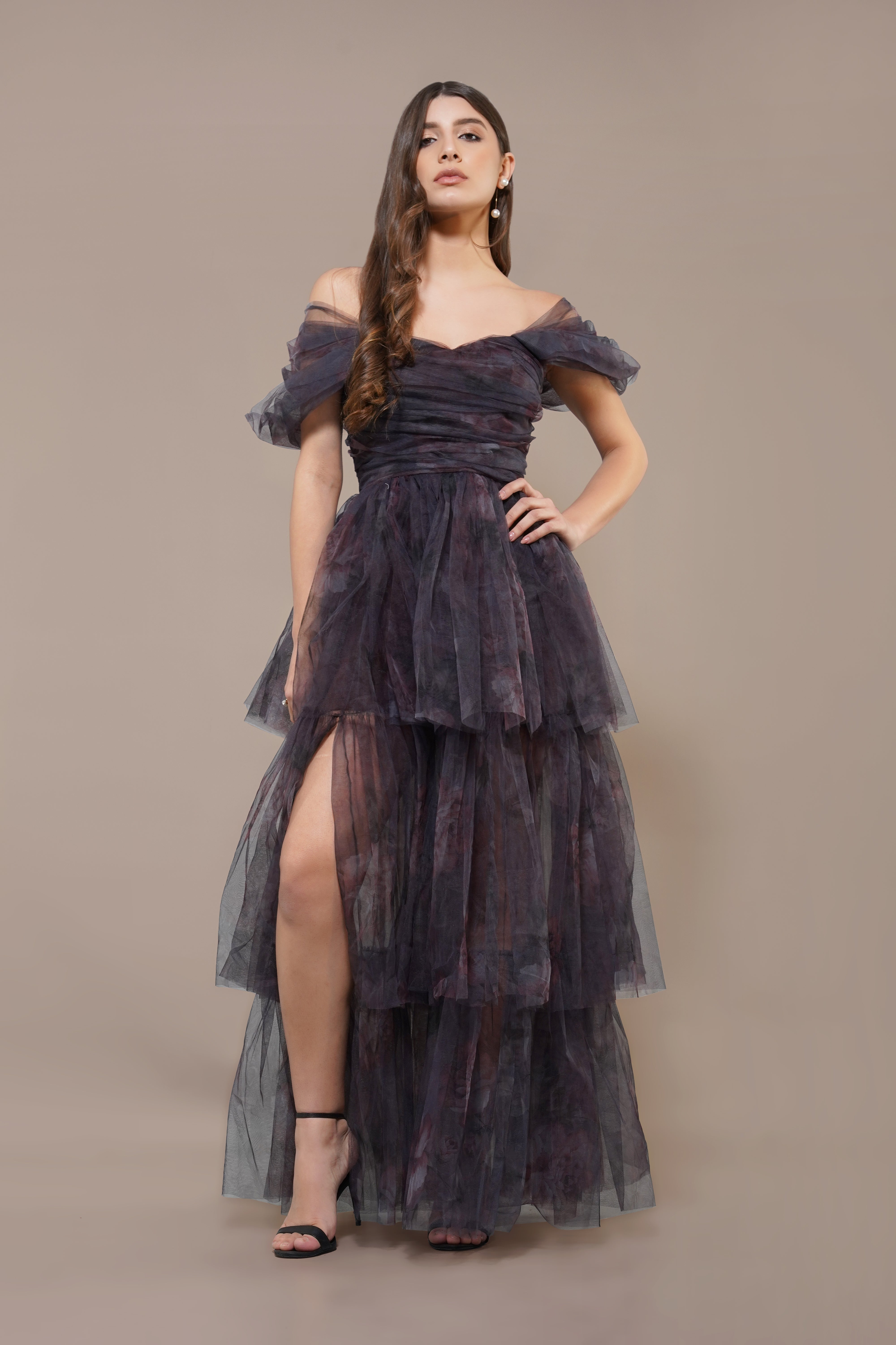 Sydney Maxi Dress in Plum Floral - Elegant Long Flowy Summer Dress for Women | Perfect for Beach Vacations, Weddings & Date Nights