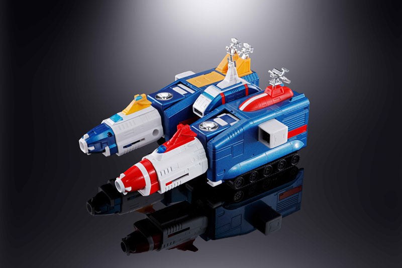 Bandai Soul of Chogokin GX-88 Armored Fleet Dairugger XV (Vehicle Voltron) Die-Cast Action Figure Toy - Collectible Robot Model for Anime Fans & Display