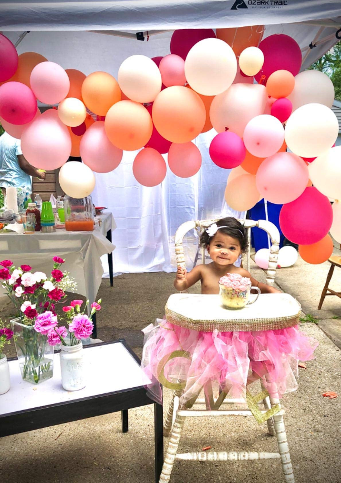 100-Pack Blush Pink Balloons | Fuchsia, Baby Pink, Pastel Orange & Ivory Balloons for Bridal Showers, Weddings & Baby Showers | Perfect for Party Decorations, Photo Backdrops & Event Styling