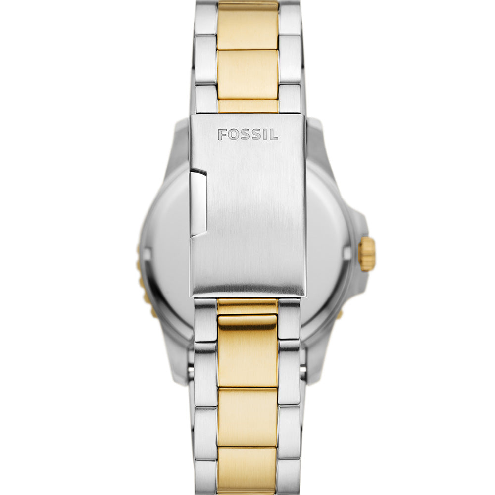 Fossil Blue FS6031 Analog Stainless Steel Watch for Men - Water Resistant, Casual & Dress Wear - Perfect for Office, Date Night & Everyday Use