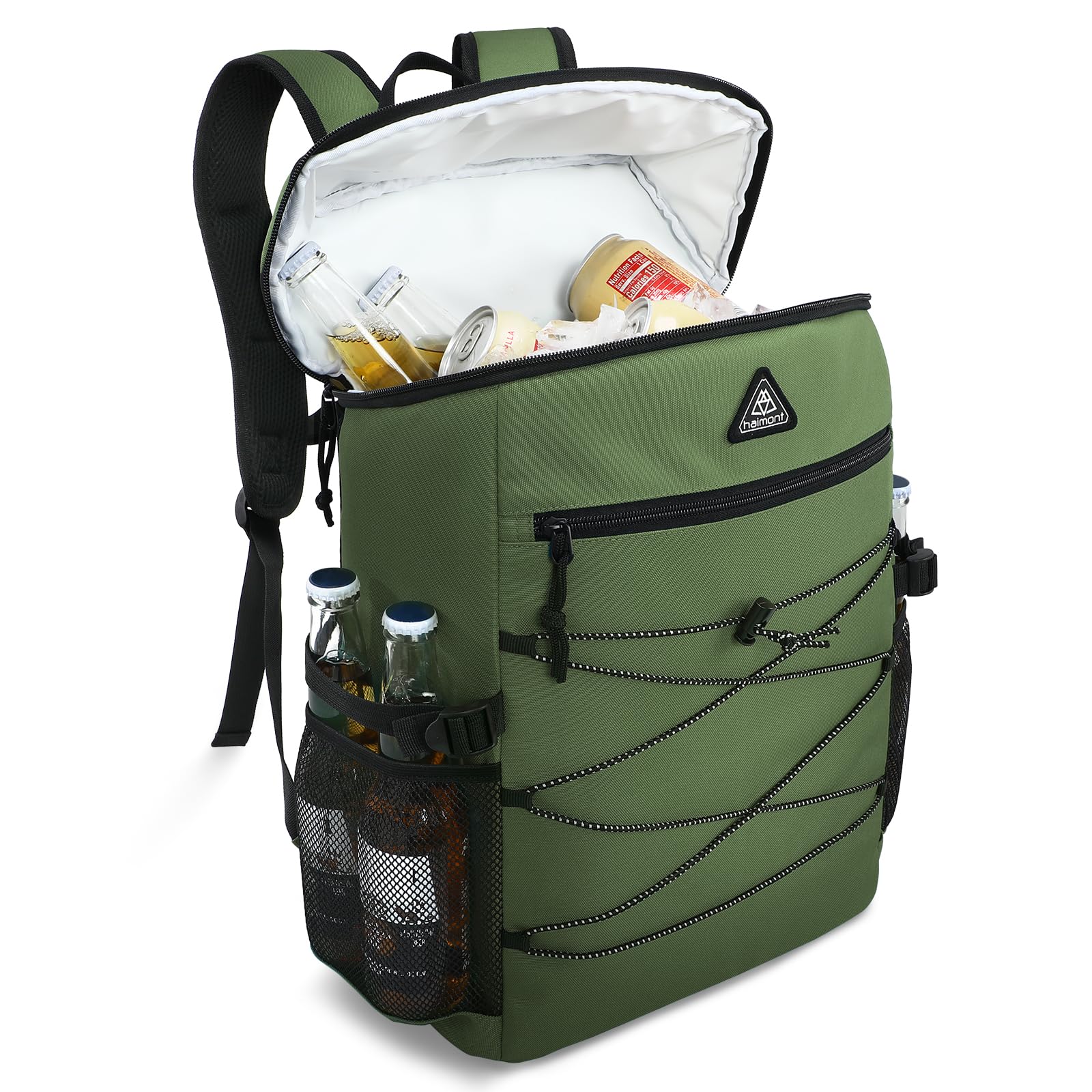 Haimont Insulated Cooler Backpack - Leakproof Ice Chest Bag for Hiking, Beach, Travel & Picnic | 35 Can Capacity | Thermal Lunch Backpack for Men & Women | Perfect for Outdoor Adventures, Camping & Work Lunch Storage