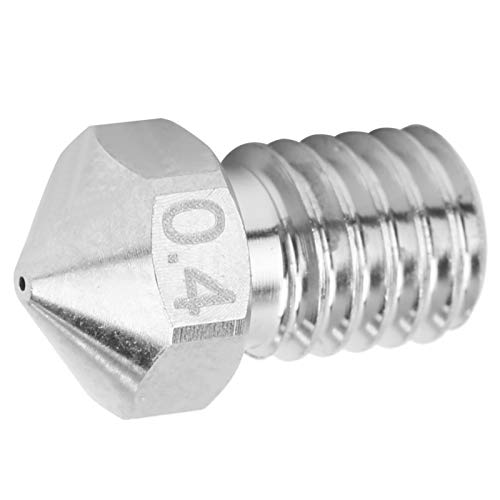 High Hardness Nickel Plated Brass 3D Printer Extruder Nozzle - Wear Resistant Nozzle for 3D Printing Shops & DIY Enthusiasts | Perfect for PLA, ABS Filament Printing Projects