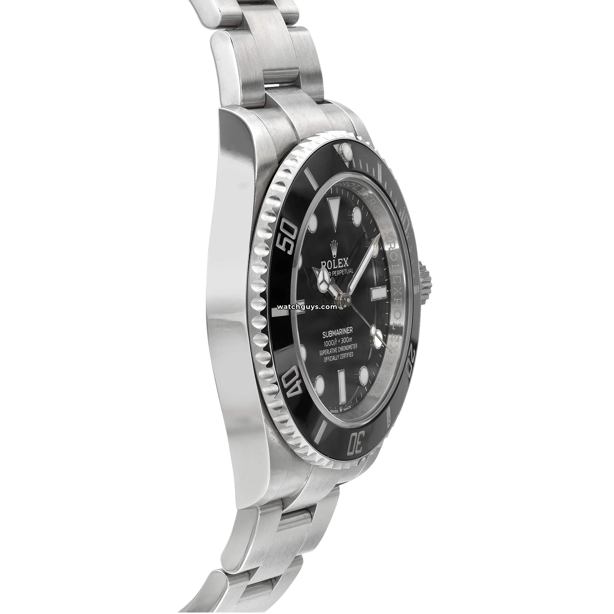 Rolex Submariner 124060 No Date Men's Luxury Dive Watch - Stainless Steel, 41mm, Waterproof 300m - Perfect for Diving, Swimming & Formal Occasions