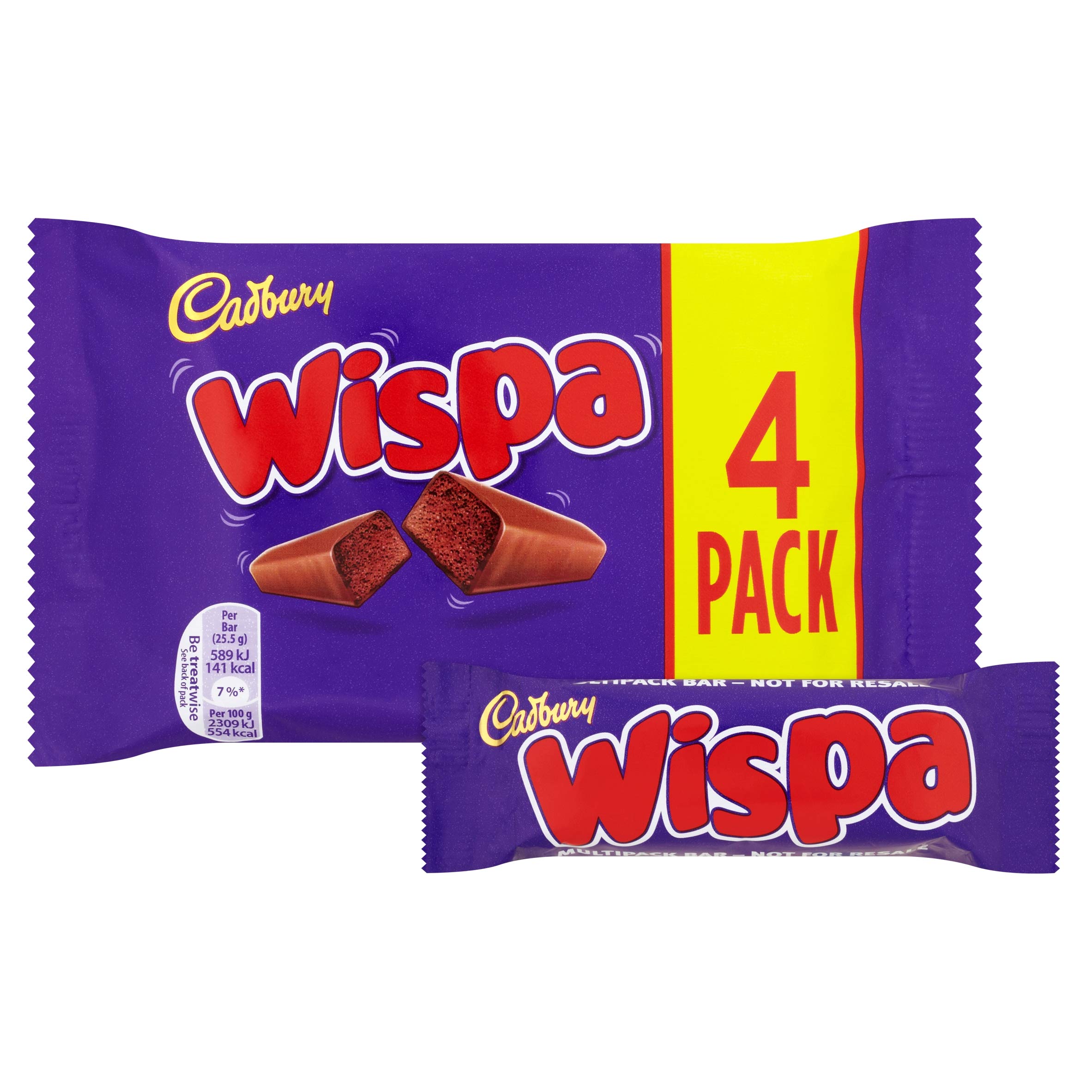 Cadbury Wispa Classic Chocolate Bars - Imported from England UK | Best British Chocolate Candy for Gifts, Parties & Snacking