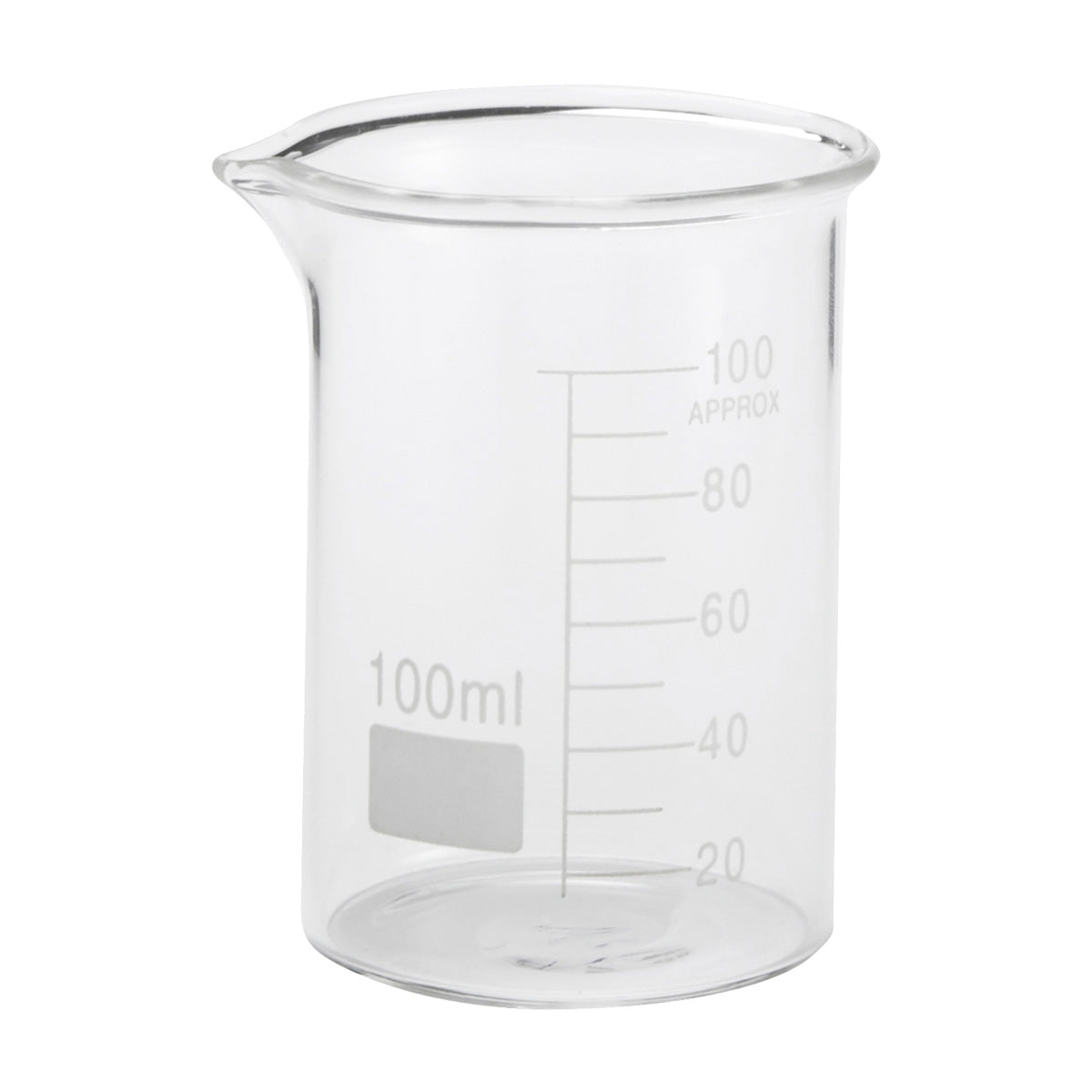 American Metalcraft GBE3 Chemistry Beaker, 3.5 oz (100ml) - Premium Borosilicate Glass Lab Beaker for Science Experiments, Mixing & Measuring - Perfect for Chemistry Labs, Home Science Kits & Educational Use