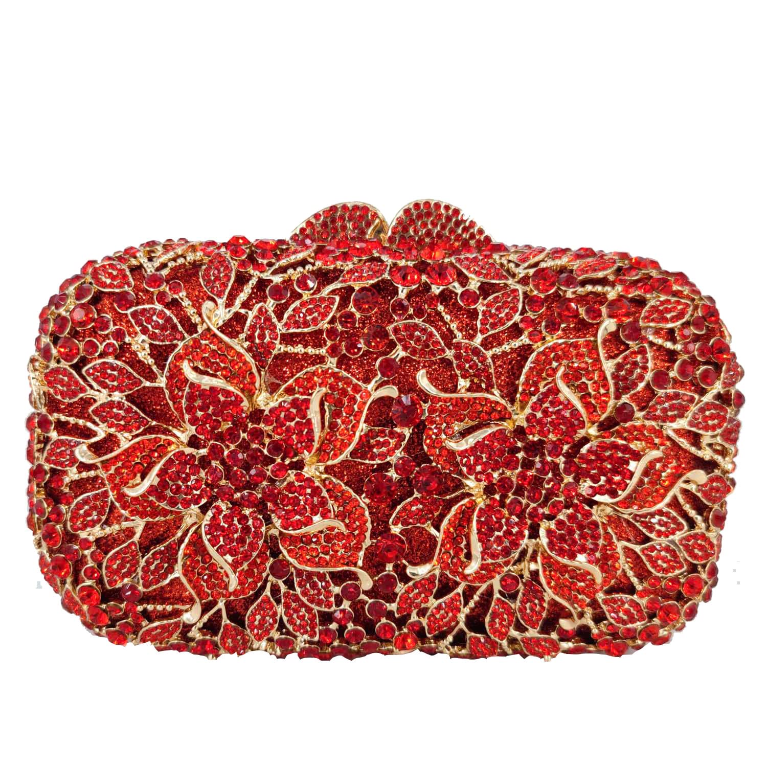 FGG Crystal Clutch Purse for Women - Elegant Rhinestone Evening Bag for Wedding, Party & Bridal Events | Sparkling Minaudiere Handbag for Prom, Gala & Special Occasions