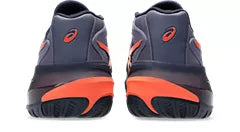 ASICS Men's Gel Resolution X Wide Tennis Shoes - Grayish Purple/Nova Orange - High-Performance Court Sneakers for Stability & Comfort on Hard Courts