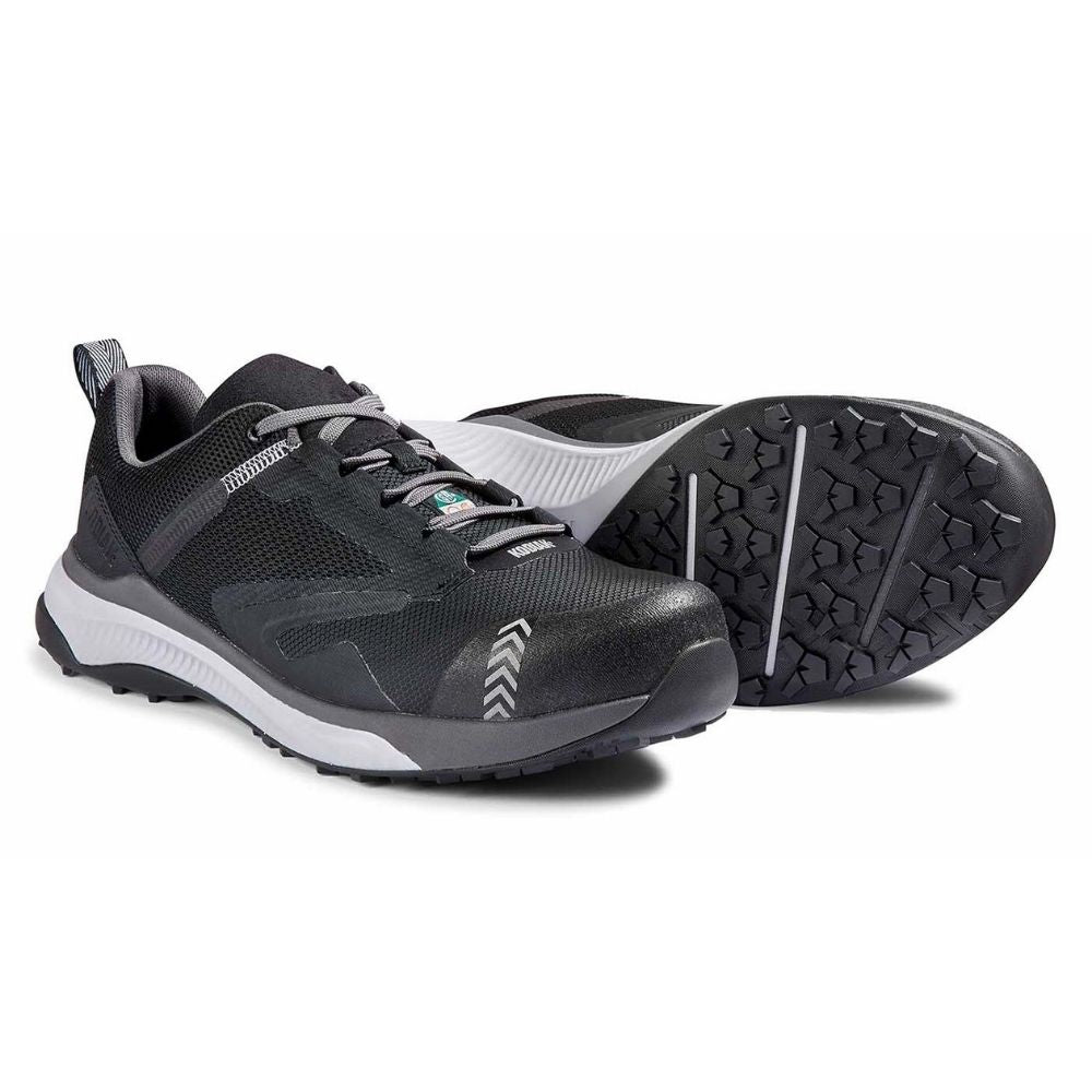 Kodiak Quicktrail Men's Composite Toe Work Safety Athletic Shoes - Lightweight & Durable Black Work Boots for Construction, Hiking & Outdoor Activities