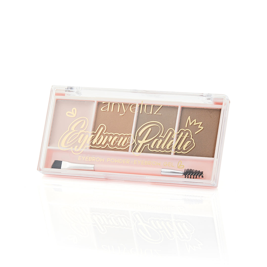 Anyeluz Eyebrow Palette - Professional Brow Kit with Waterproof Formula for Perfectly Shaped Brows | Ideal for Daily Makeup, Salon Use & Special Occasions