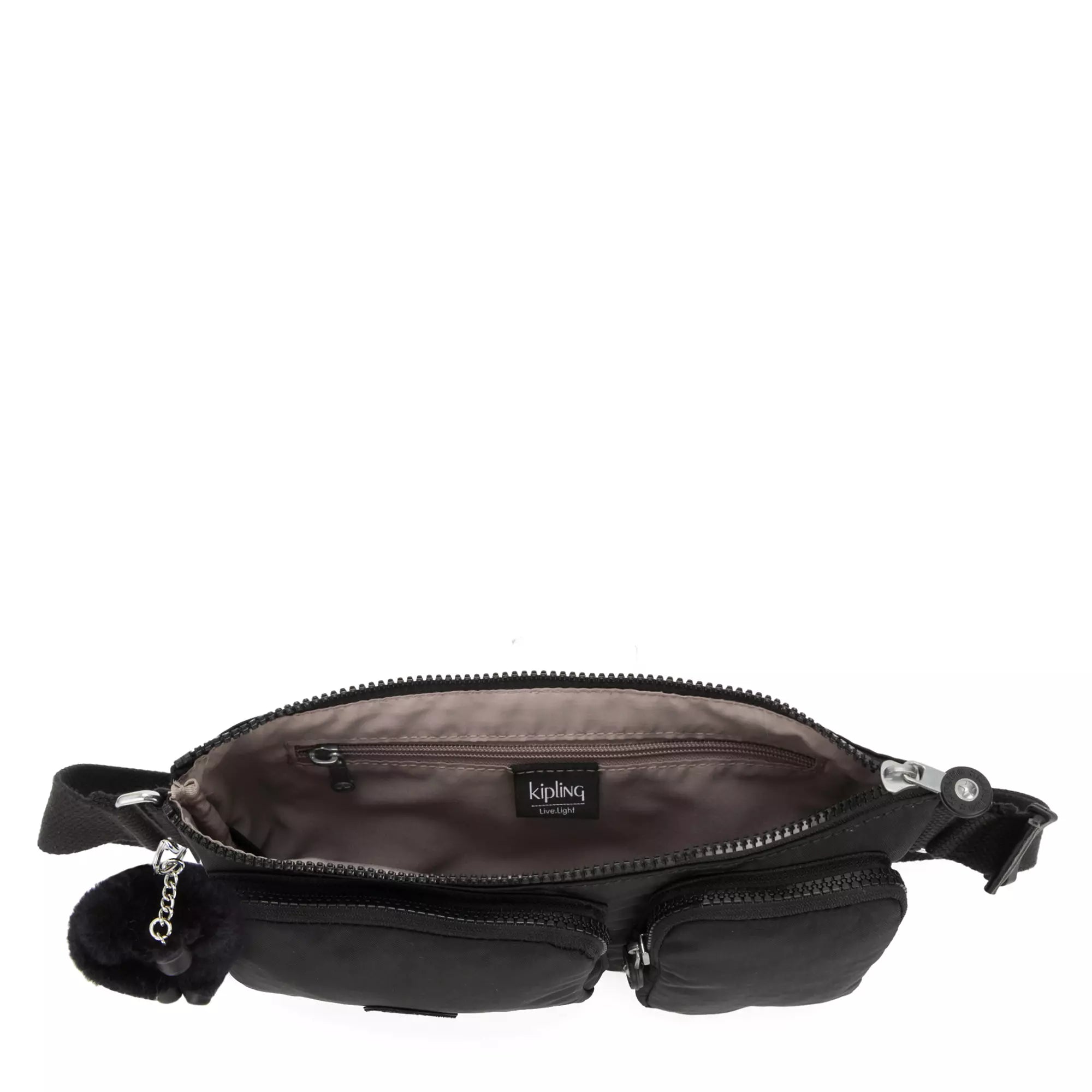 Kipling Presto Up Waist Pack - Black Noir Crossbody Bag for Women | Travel, Hiking & Everyday Use