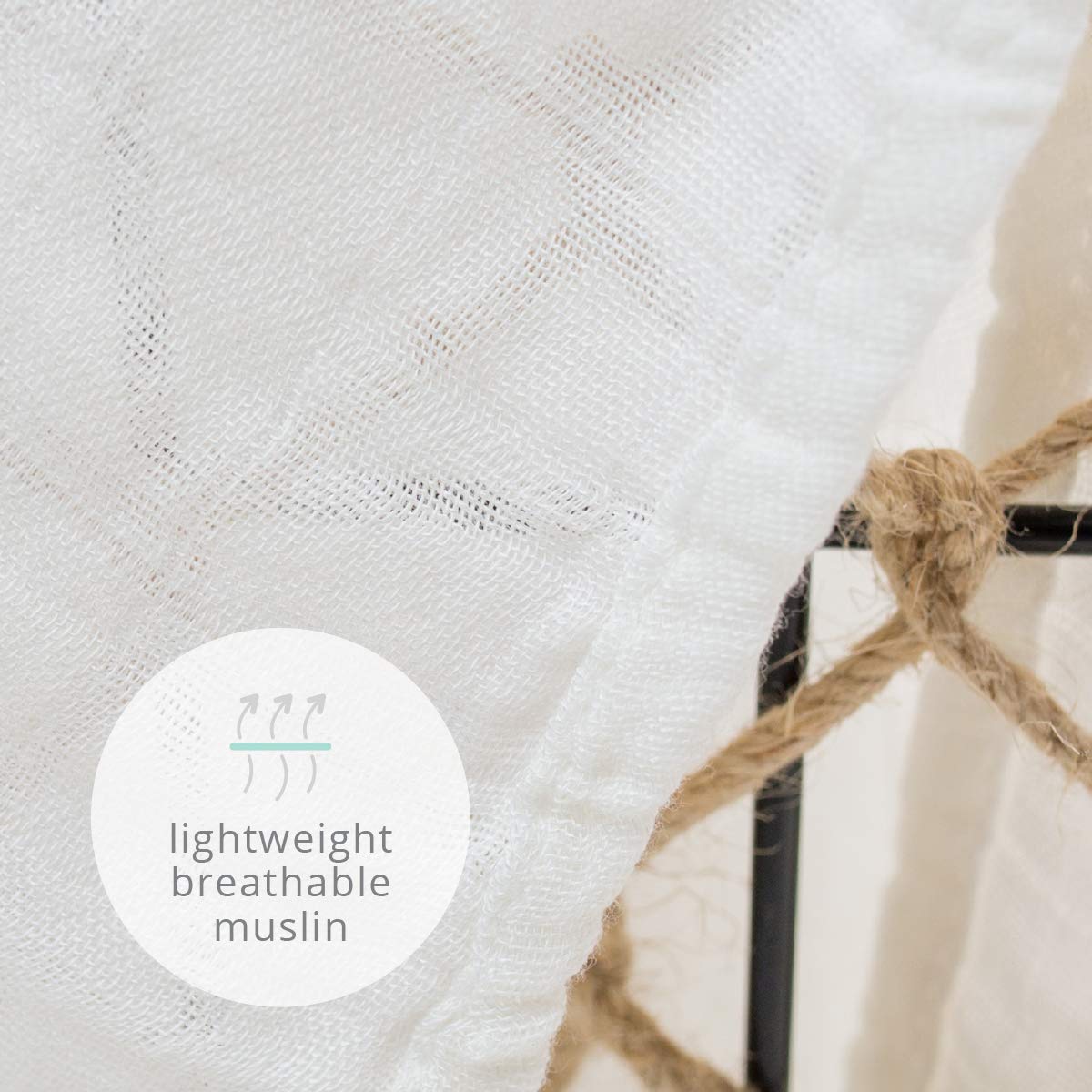 Lulujo Baby Swaddle Blanket - Ultra Soft Bamboo Viscose Muslin Wrap for Newborns | 47