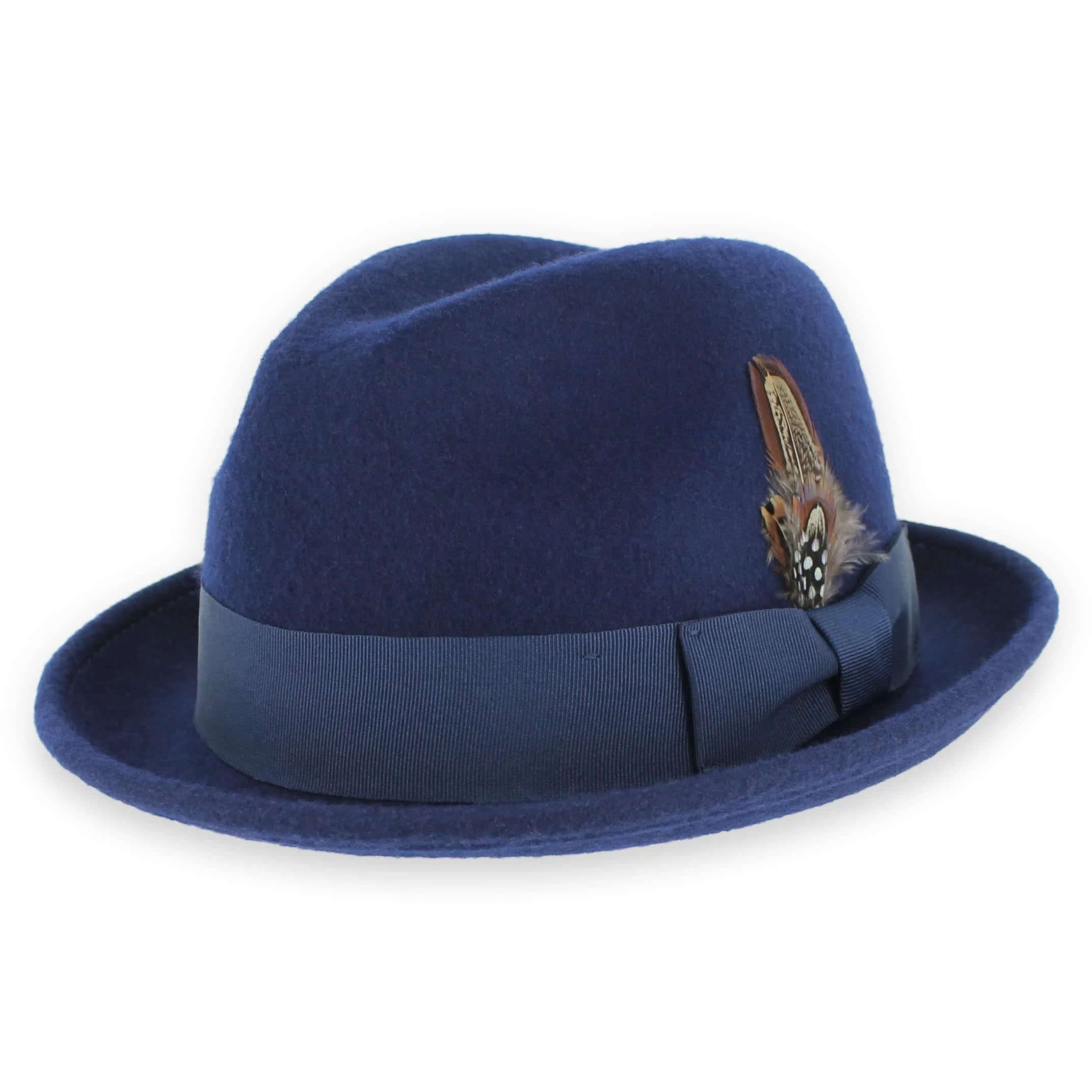 Stylish Men's Fedora Hat - Classic Wool Felt Dress Hat for Formal & Casual Wear - Perfect for Weddings, Parties, and Everyday Fashion