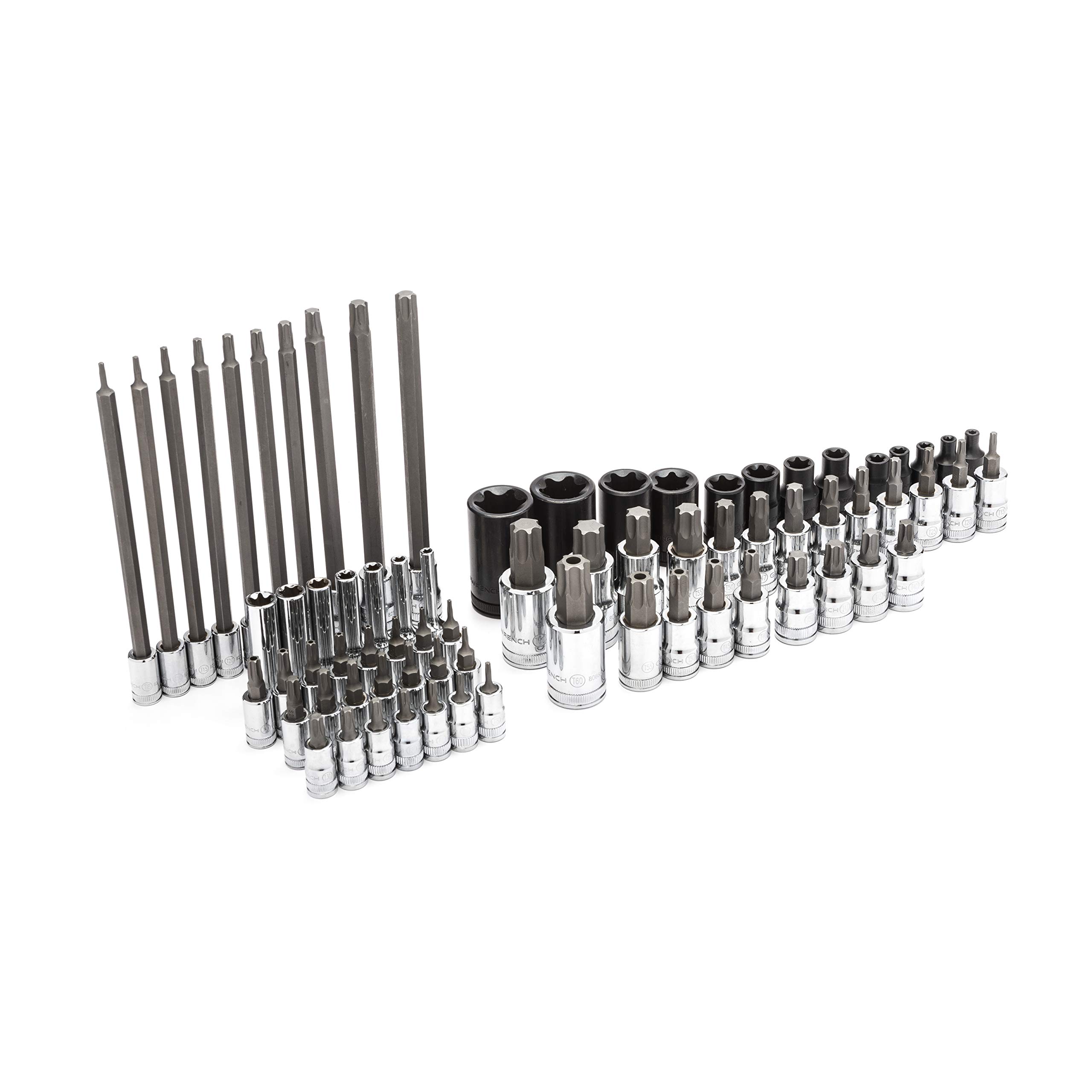 GEARWRENCH 74-Piece Master Torx Bit Socket Set (89085) - Professional Automotive & DIY Tool Kit for Mechanics, Home Repair, and Vehicle Maintenance