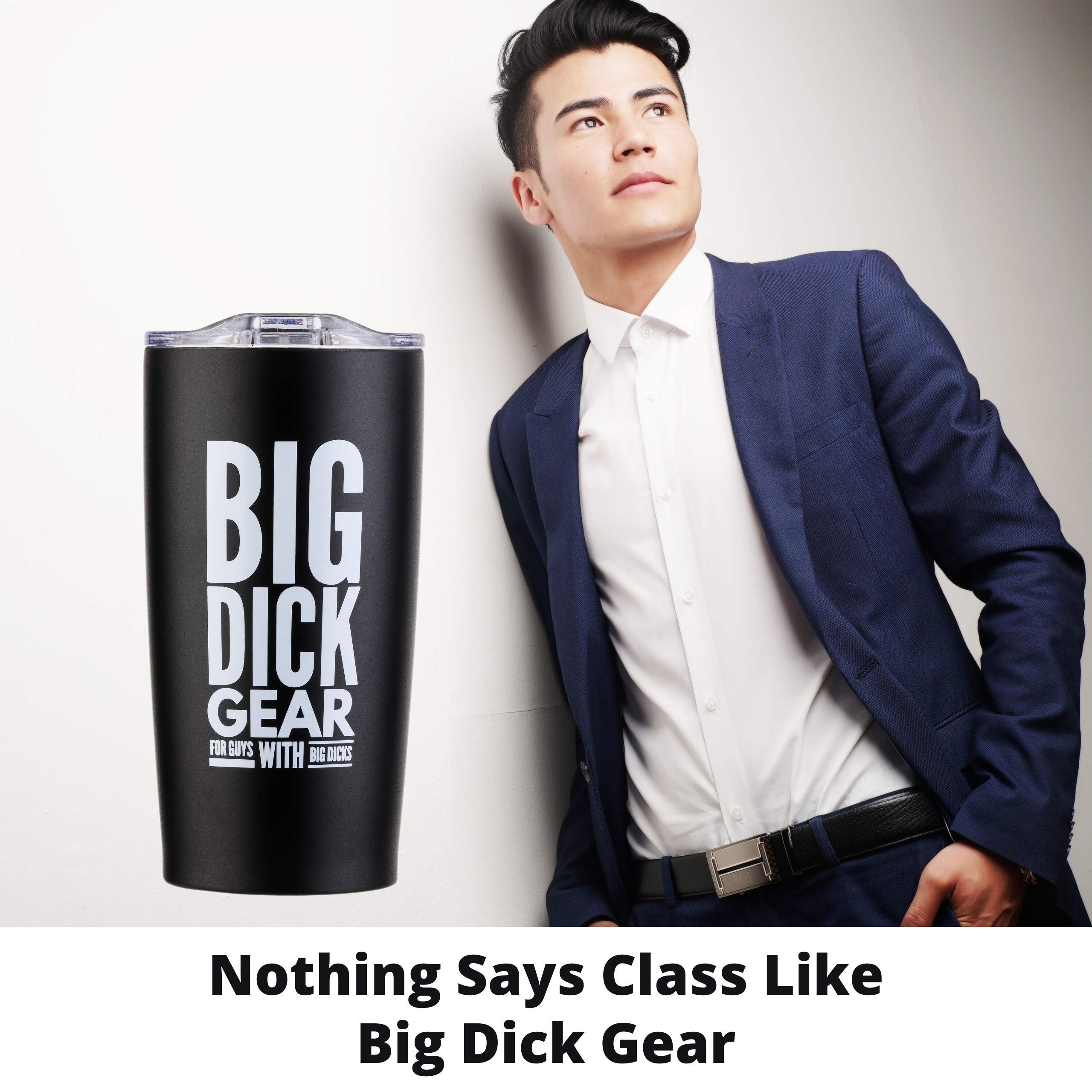 Better Me Big Dick Gear Funny Coffee Mug - 20oz Stainless Steel Tumbler for Men | Humorous Gag Gift for Well-Endowed Guys | Perfect for Office Pranks, Bachelor Parties & Inappropriate Gifts | Black