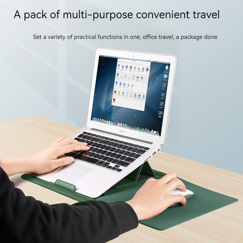 Premium Laptop Sleeve for Business & Travel - Durable Interior Case with Removable Phone Stand - Perfect for Office, Commuting & Airplane Use (Model: 673706775510)