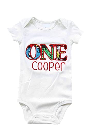 Thor Marvel Superhero First Birthday Outfit for Boys - Avengers Cake Smash Costume & One Year Old Family Shirts - Perfect for Birthday Parties & Photo Shoots