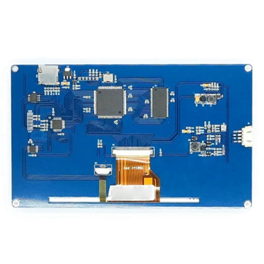 Runioney 7-Inch HMI LCD Touch Display - NX8048T070 Blue Resistive Screen for Industrial Control & Automation | Enhanced Human-Machine Interface for PLC, CNC, and Smart Home Systems