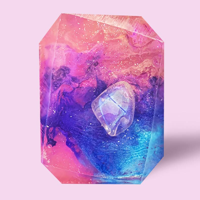 Natural Crystal Infused Bar Soap for Skin Care & Relaxation - Perfect for Spa, Meditation & Self-Care Rituals
