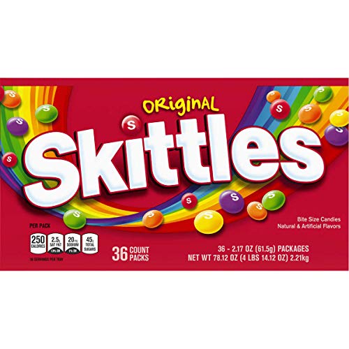 Bulk Pack Skittles Original Candy - 36 Pack | Party Favors, Halloween Treats & Office Snacks
