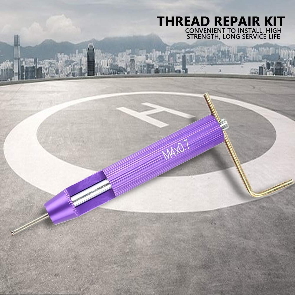 M4x0.7 Thread Repair Kit - Screw Threaded Inserts Repair Tool Set with Wire Insert Installation | Perfect for Automotive, Machinery & DIY Home Repairs