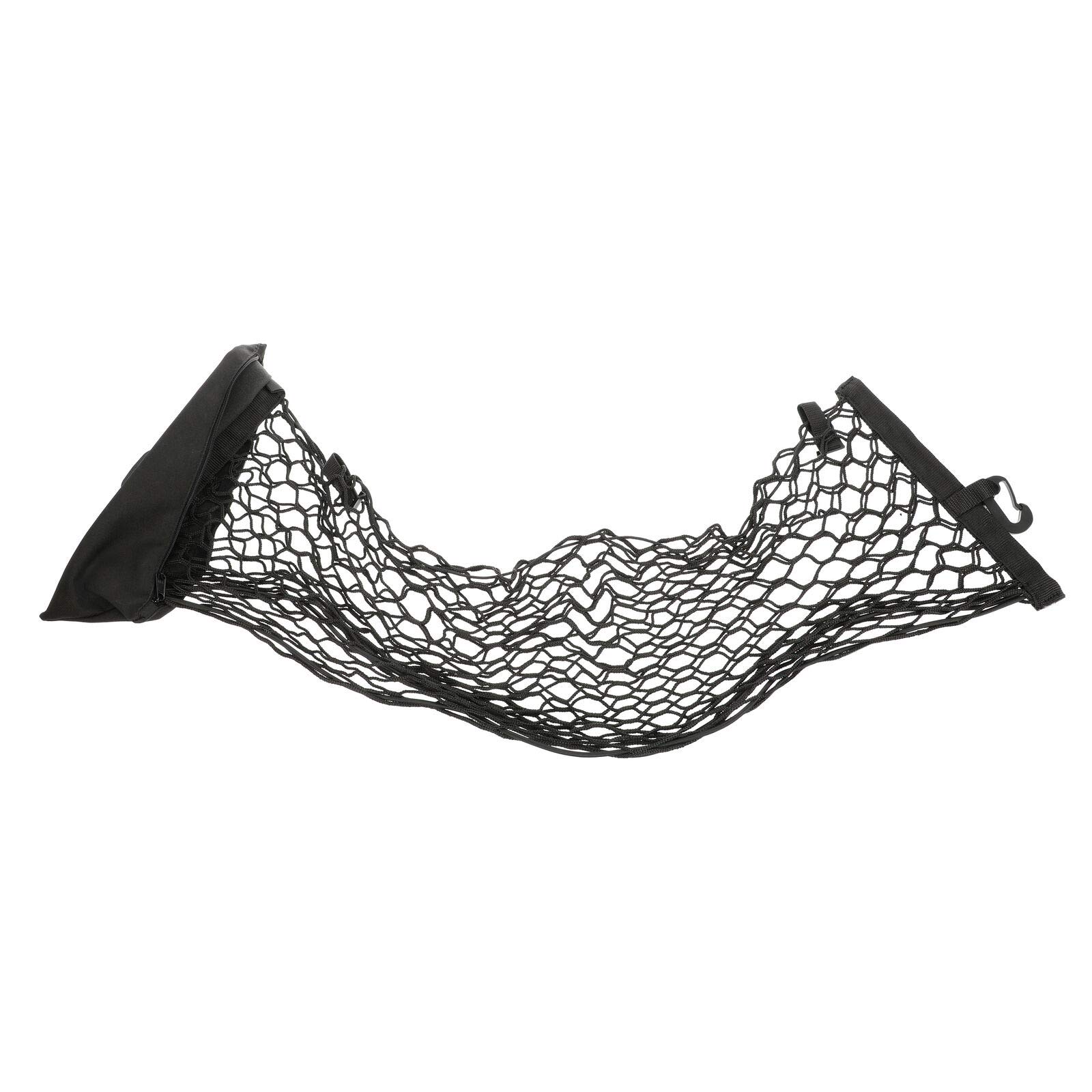 Vertical Cargo Net with Storage Bag - Heavy Duty Mesh Organizer for SUV, Truck & Van - Bowtie Logo Design - Perfect for Road Trips & Outdoor Adventures