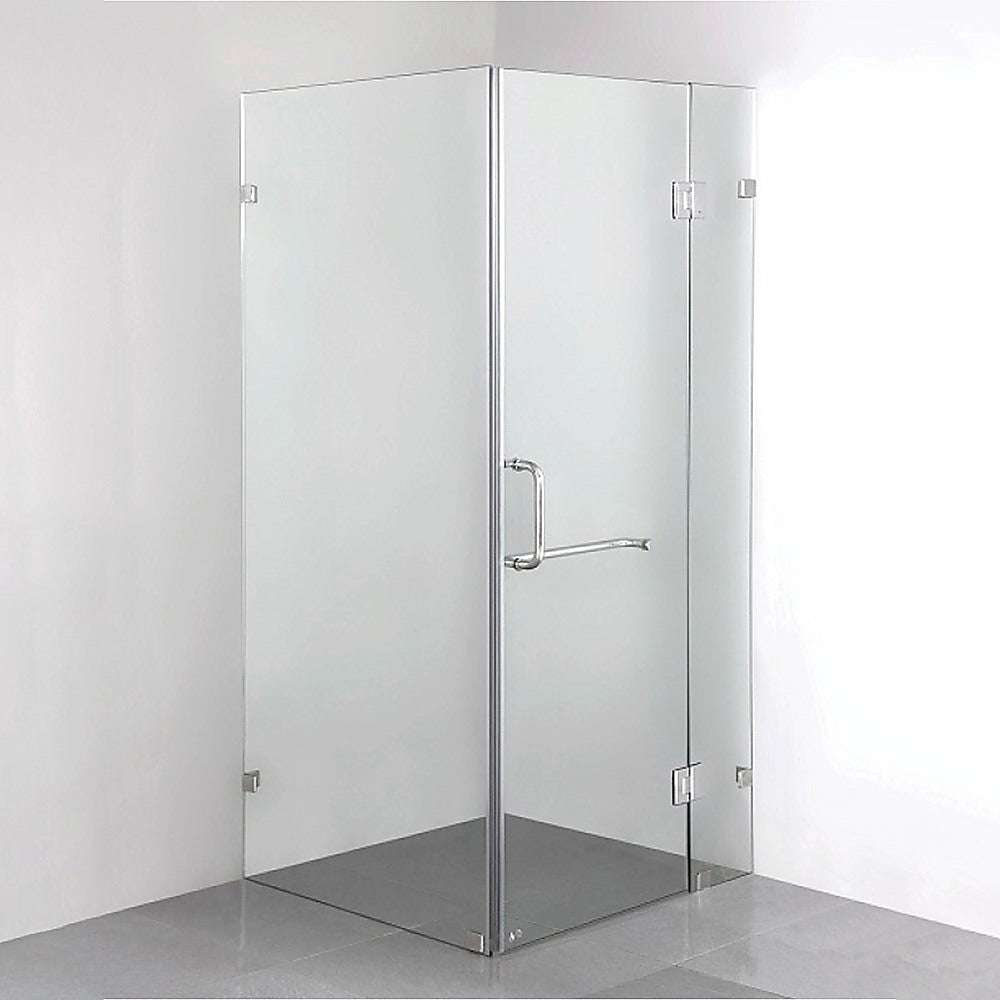 10mm Frameless Glass Shower Screen 1000x800mm - Premium Bathroom Upgrade by Della Francesca | Perfect for Modern Walk-in Showers & Spa-Like Bathroom Renovations