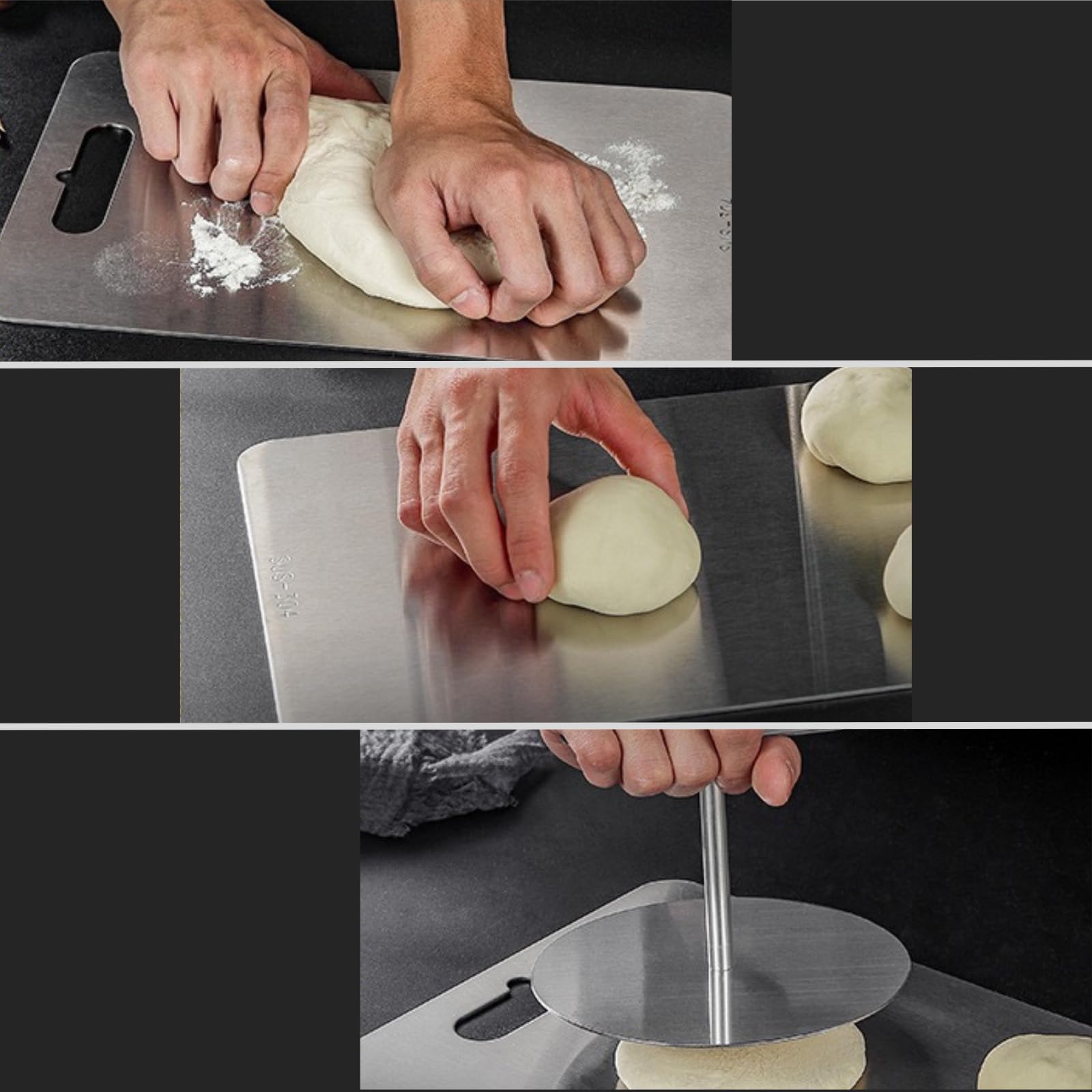 7 Inch Stainless Steel Tortilla Press Maker - Multi-Functional Dough Press for Quesadillas, Roti, Gluten-Free Tortillas | Perfect for Home Cooking, Mexican Cuisine & Restaurant Use
