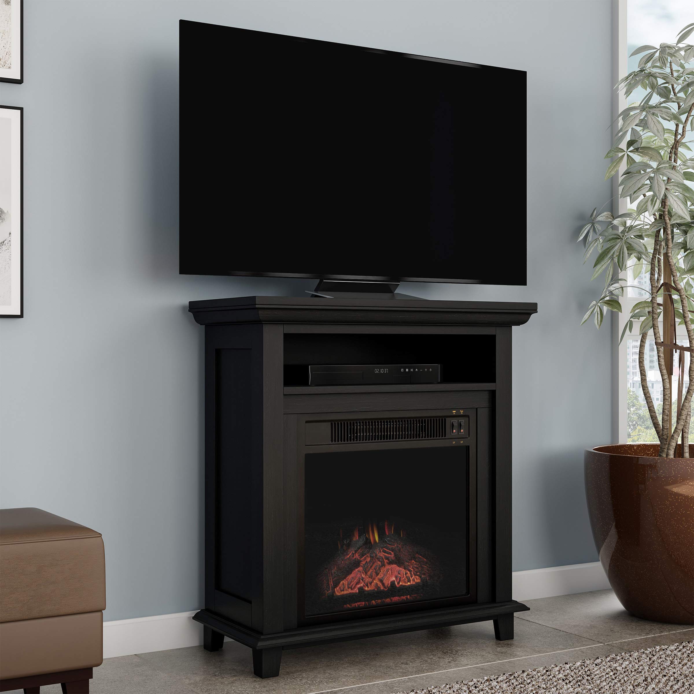 27 Inch Electric Fireplace TV Stand for 32