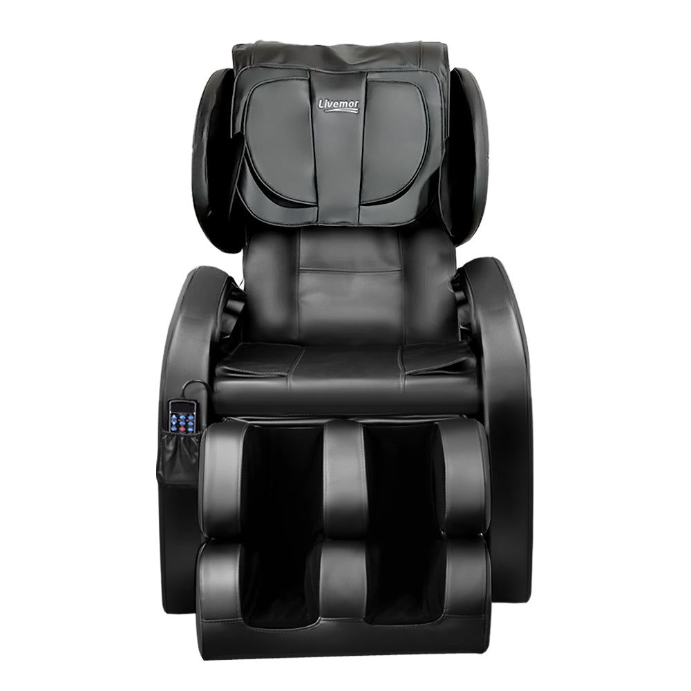 Livemor Electric Massage Chair with 22 Nodes - Full Body Recliner with Heat Therapy & Zero Gravity - Perfect for Home, Office & Relaxation